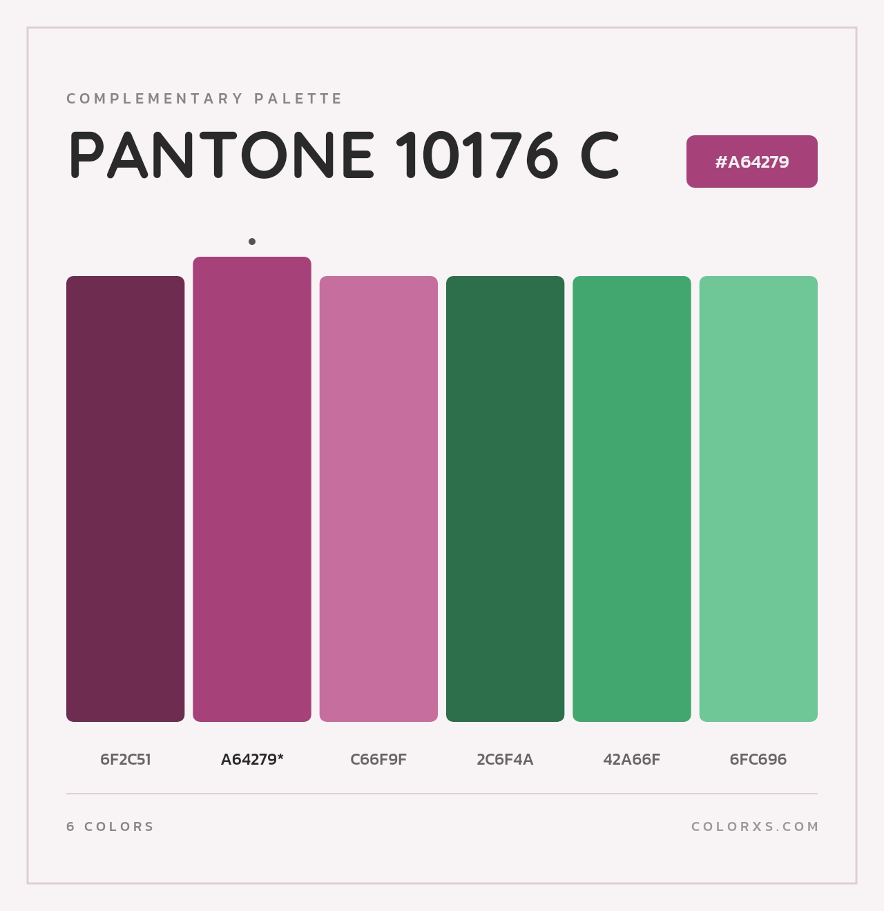 PANTONE 10176 C - Complementary Color Palette