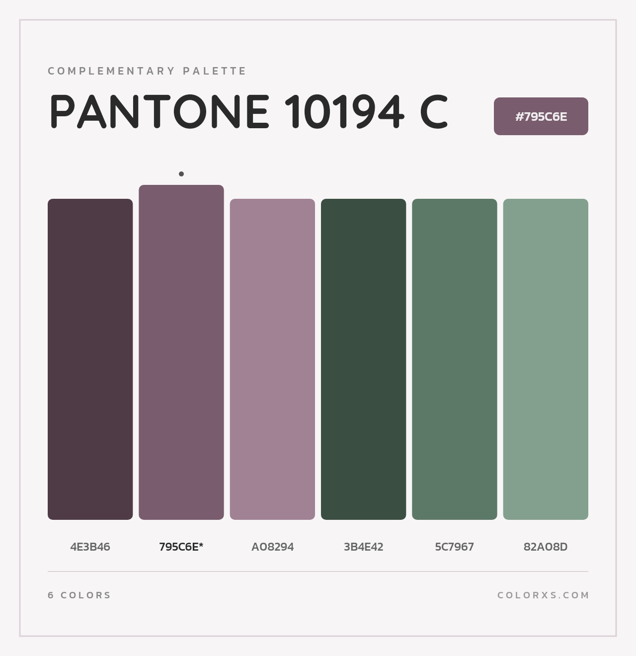 PANTONE 10194 C - Complementary Color Palette