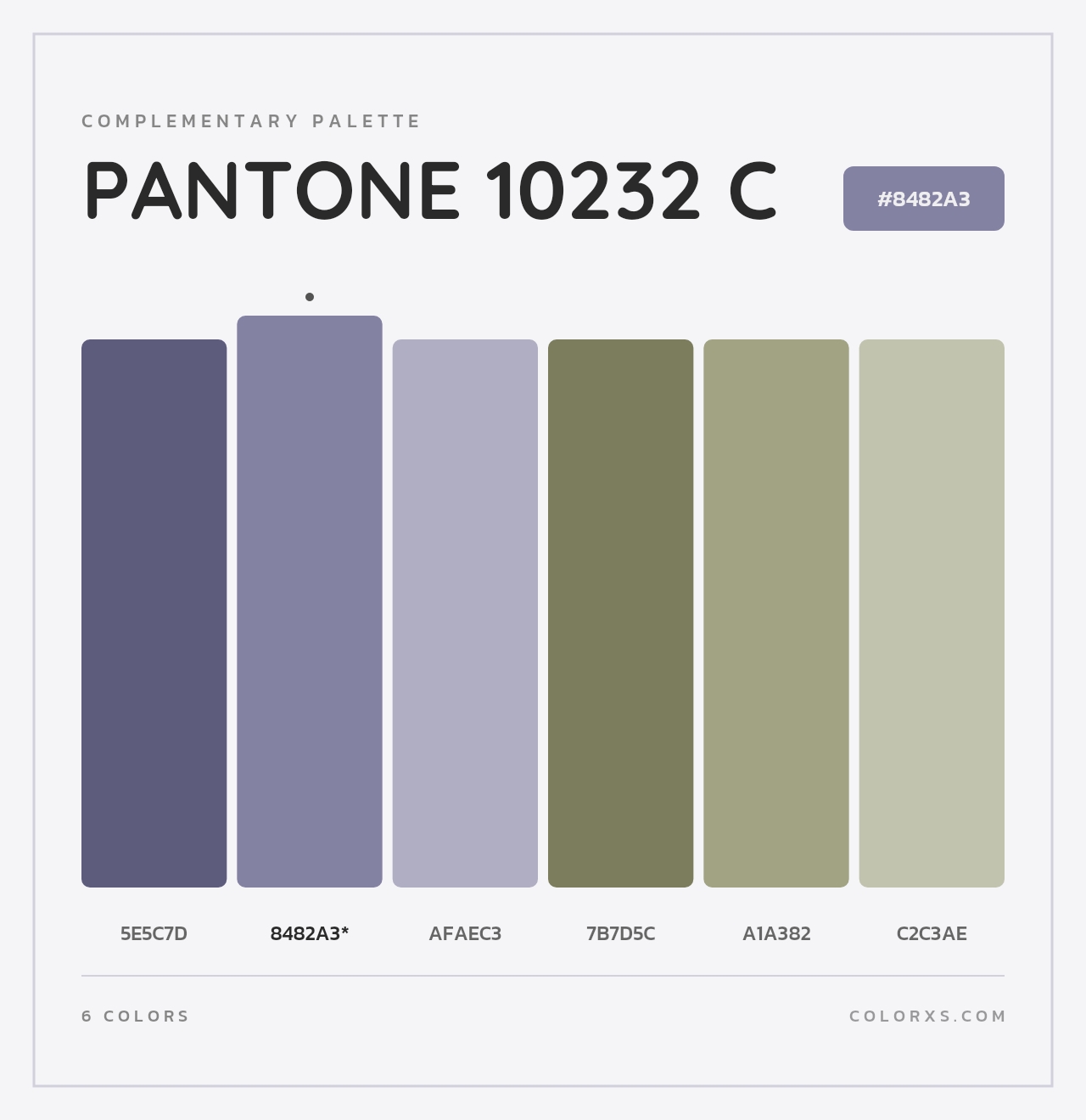 PANTONE 10232 C - Complementary Color Palette