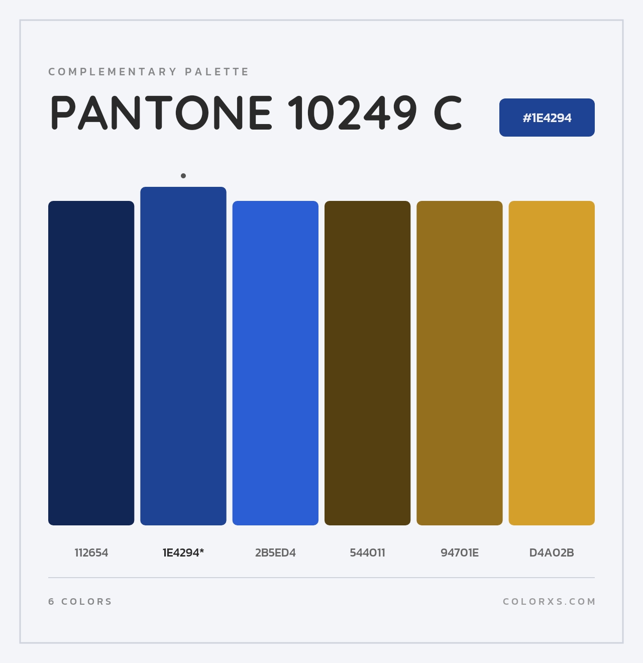PANTONE 10249 C - Complementary Color Palette