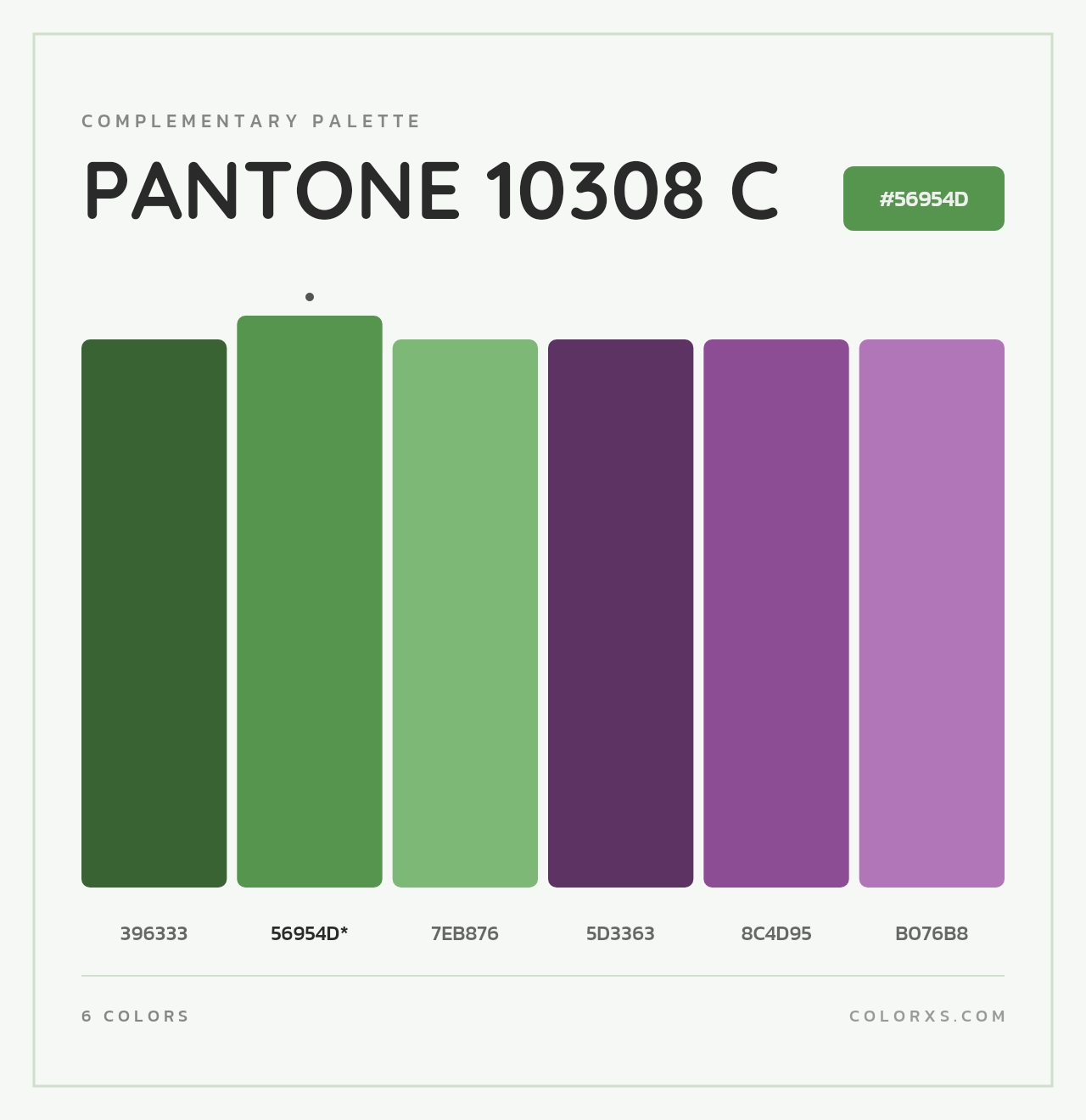 PANTONE 10308 C - Complementary Color Palette