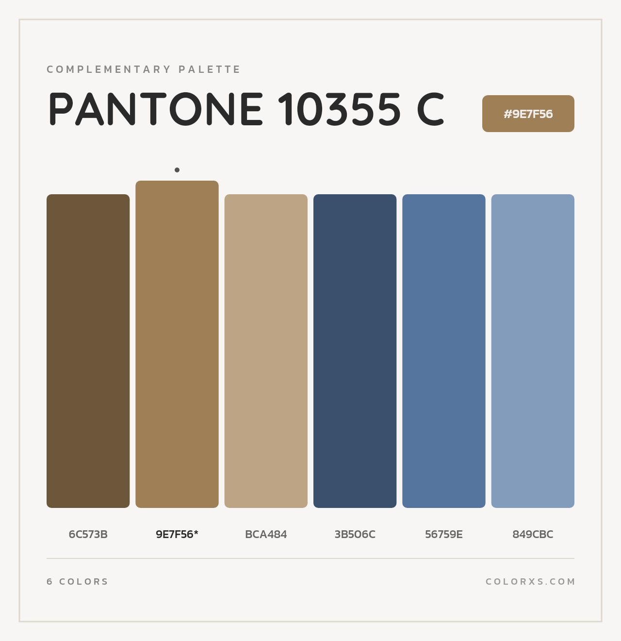 PANTONE 10355 C - Complementary Color Palette