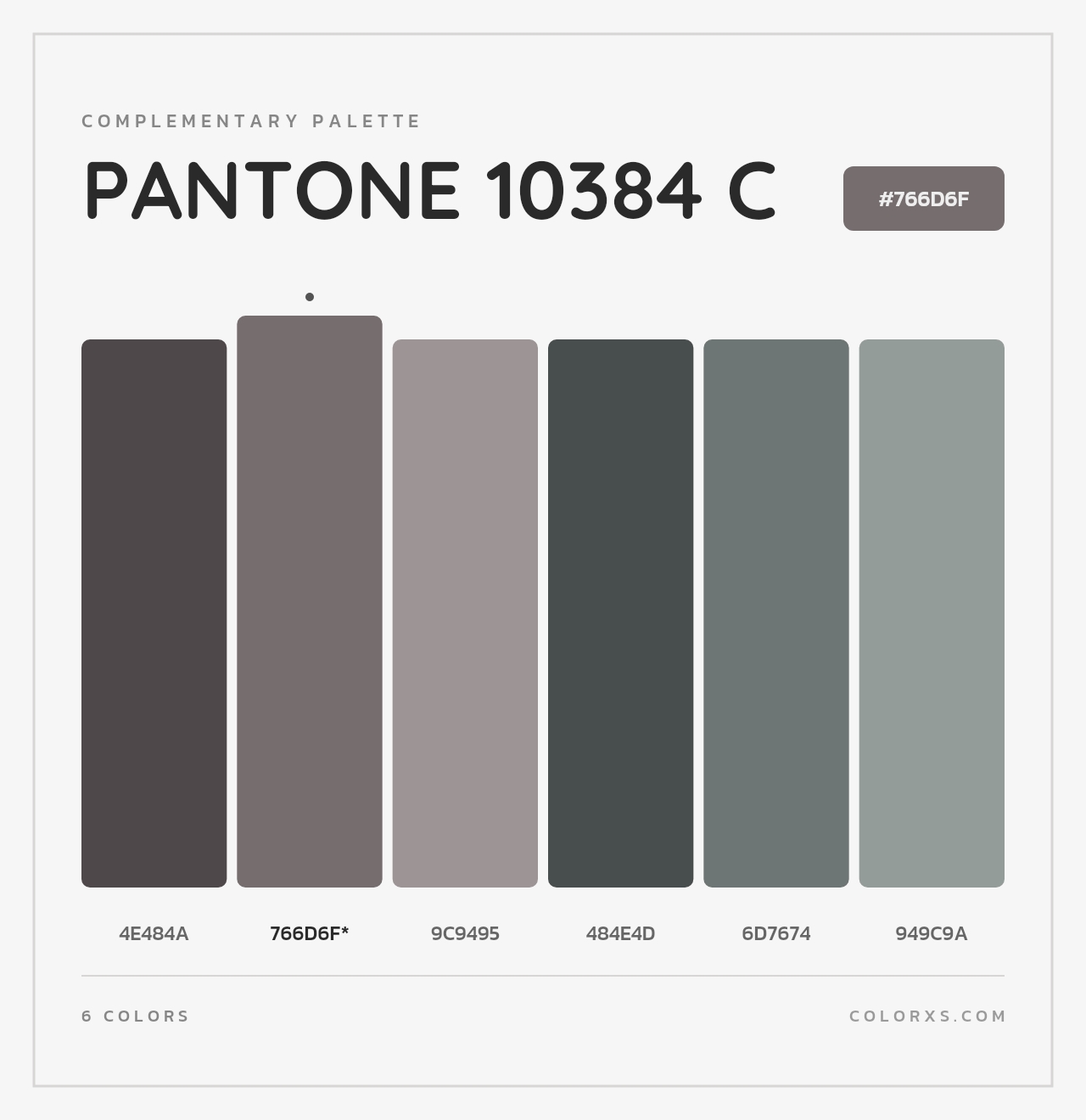 PANTONE 10384 C - Complementary Color Palette