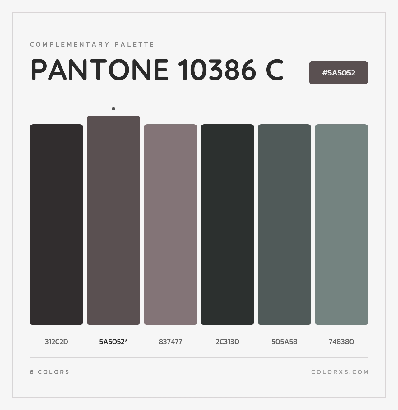 PANTONE 10386 C - Complementary Color Palette