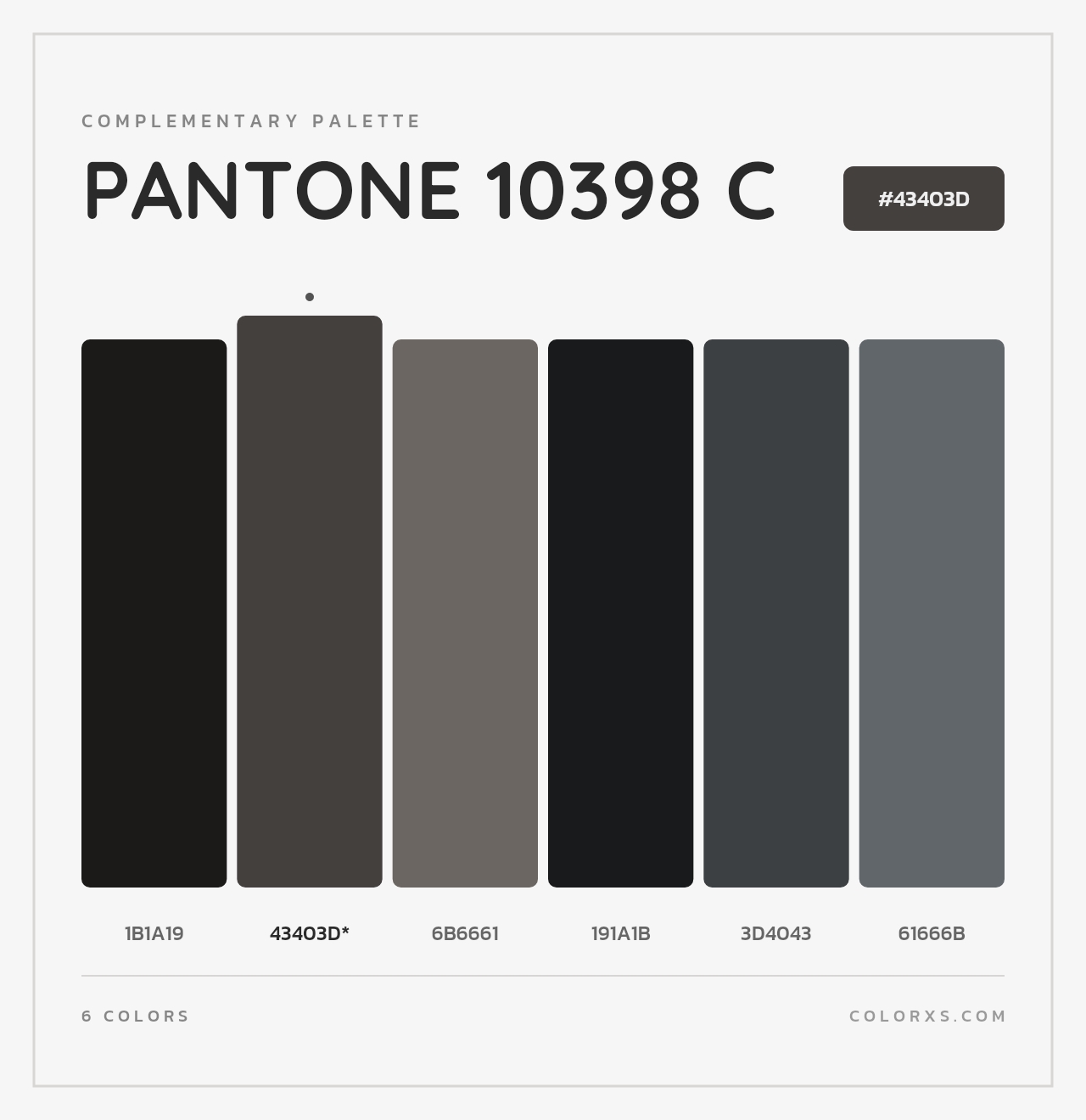 PANTONE 10398 C - Complementary Color Palette
