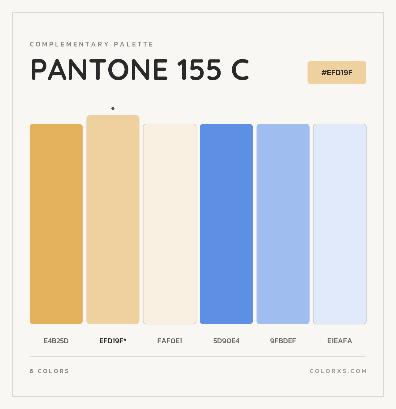 PANTONE 155 C - Complementary Color Palette