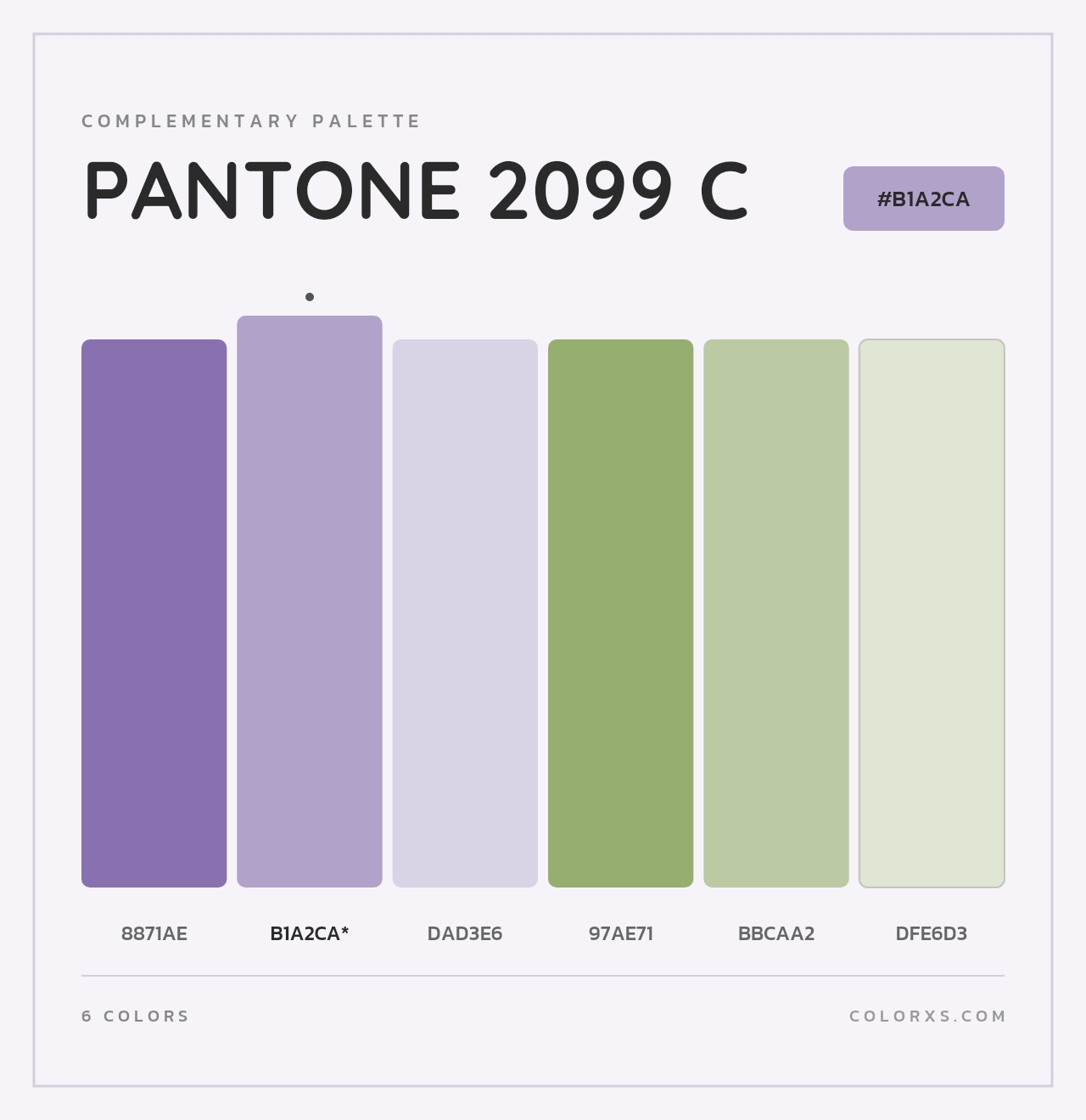 PANTONE 2099 C - Complementary Color Palette
