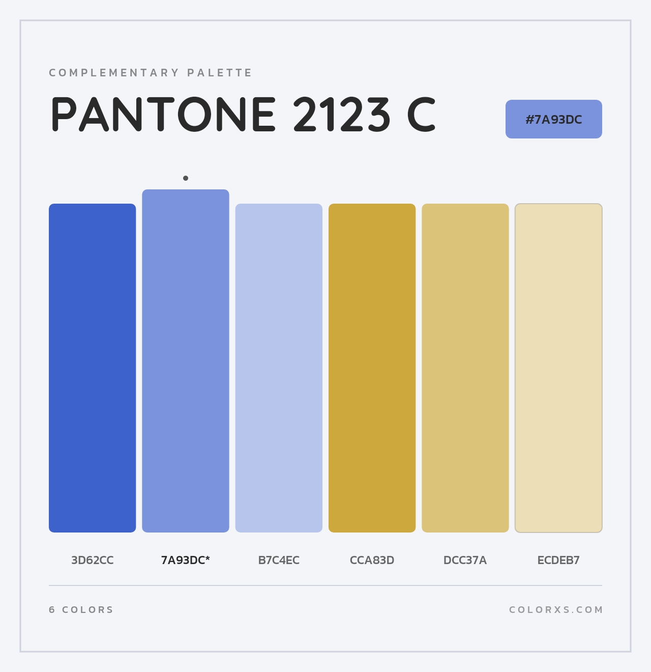 PANTONE 2123 C - Complementary Color Palette