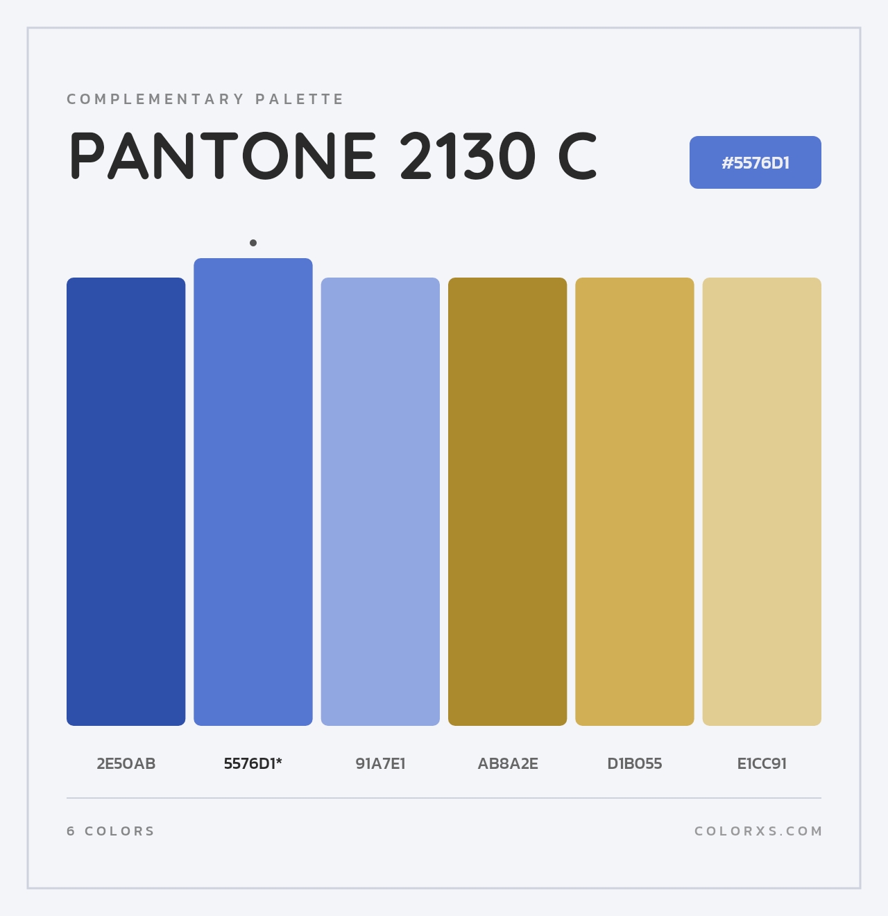 PANTONE 2130 C - Complementary Color Palette