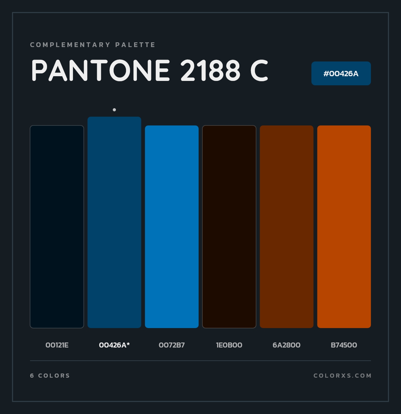 PANTONE 2188 C - Complementary Color Palette