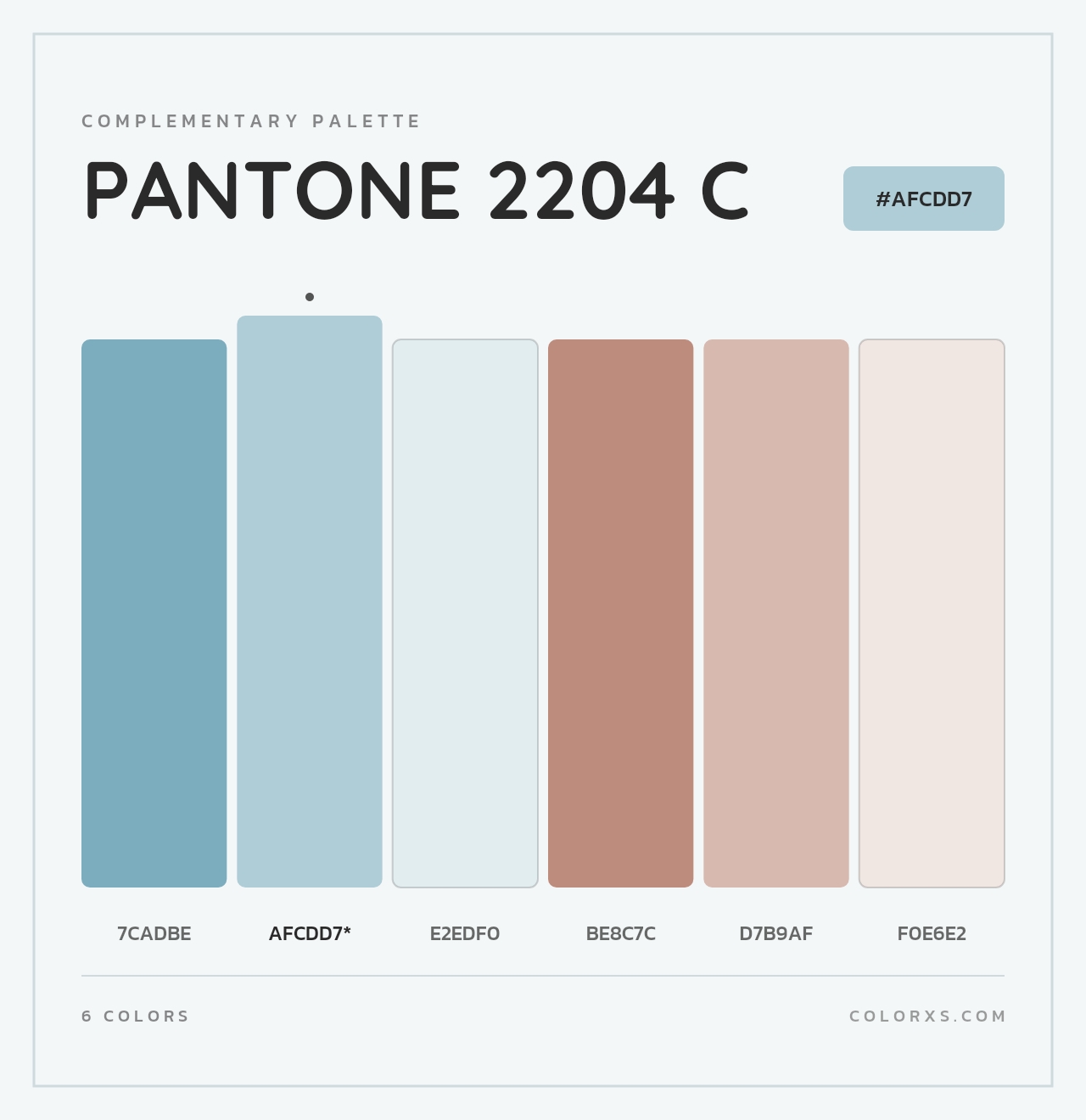 PANTONE 2204 C - Complementary Color Palette