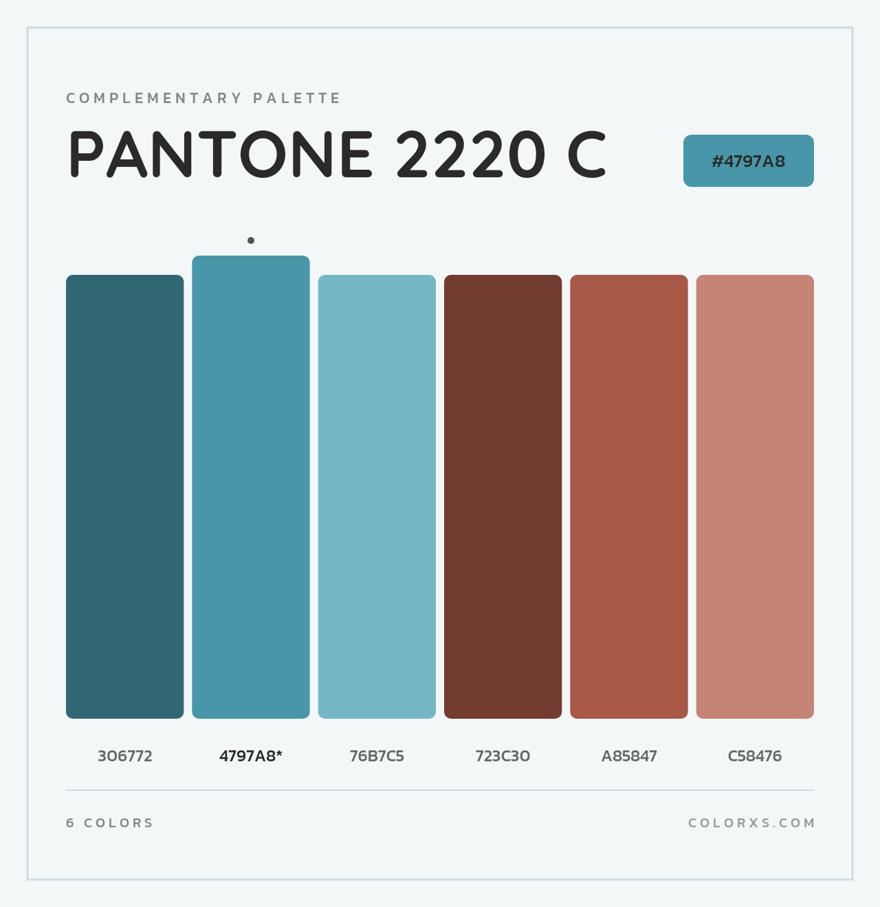 PANTONE 2220 C - Complementary Color Palette