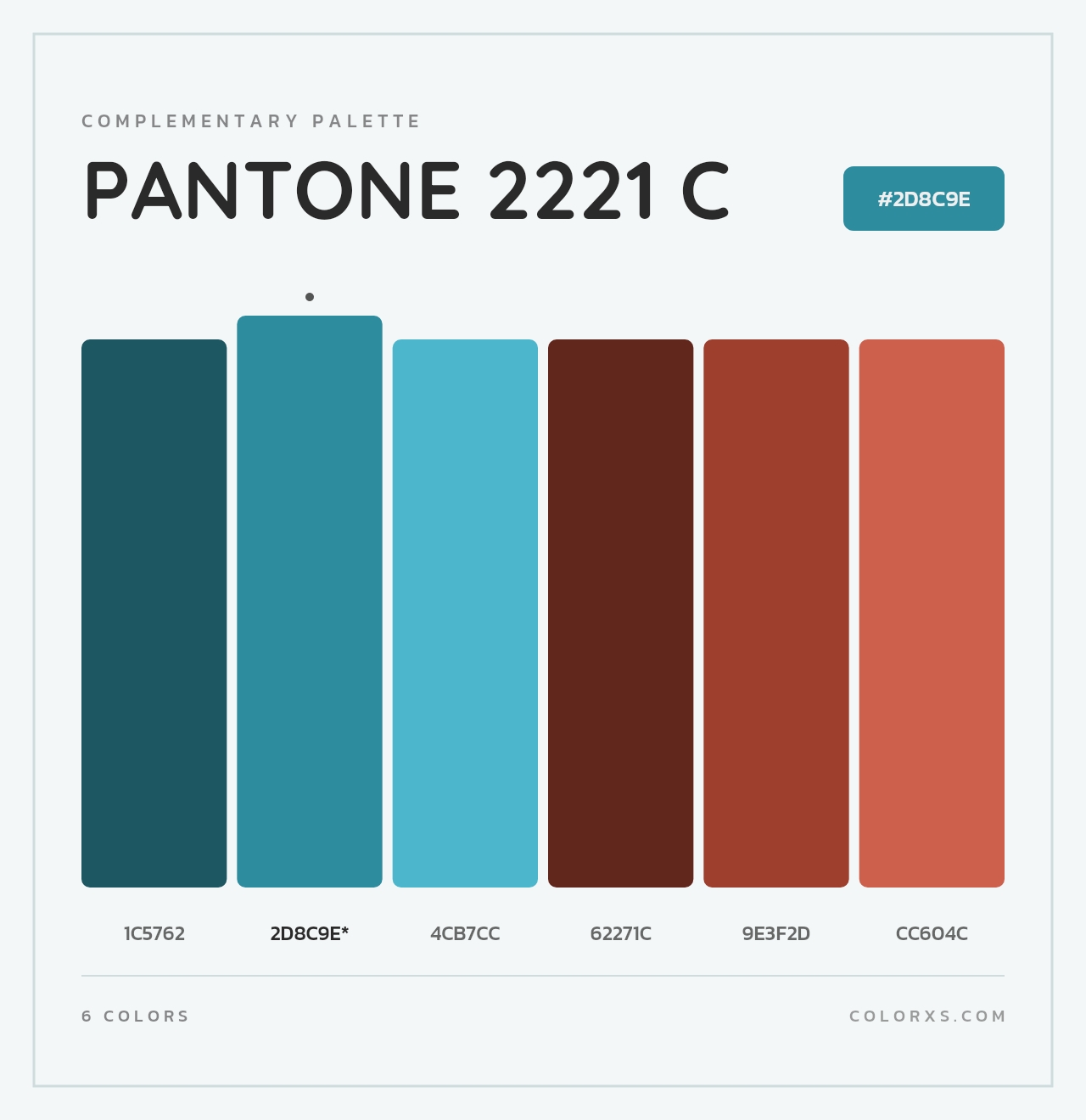 PANTONE 2221 C - Complementary Color Palette