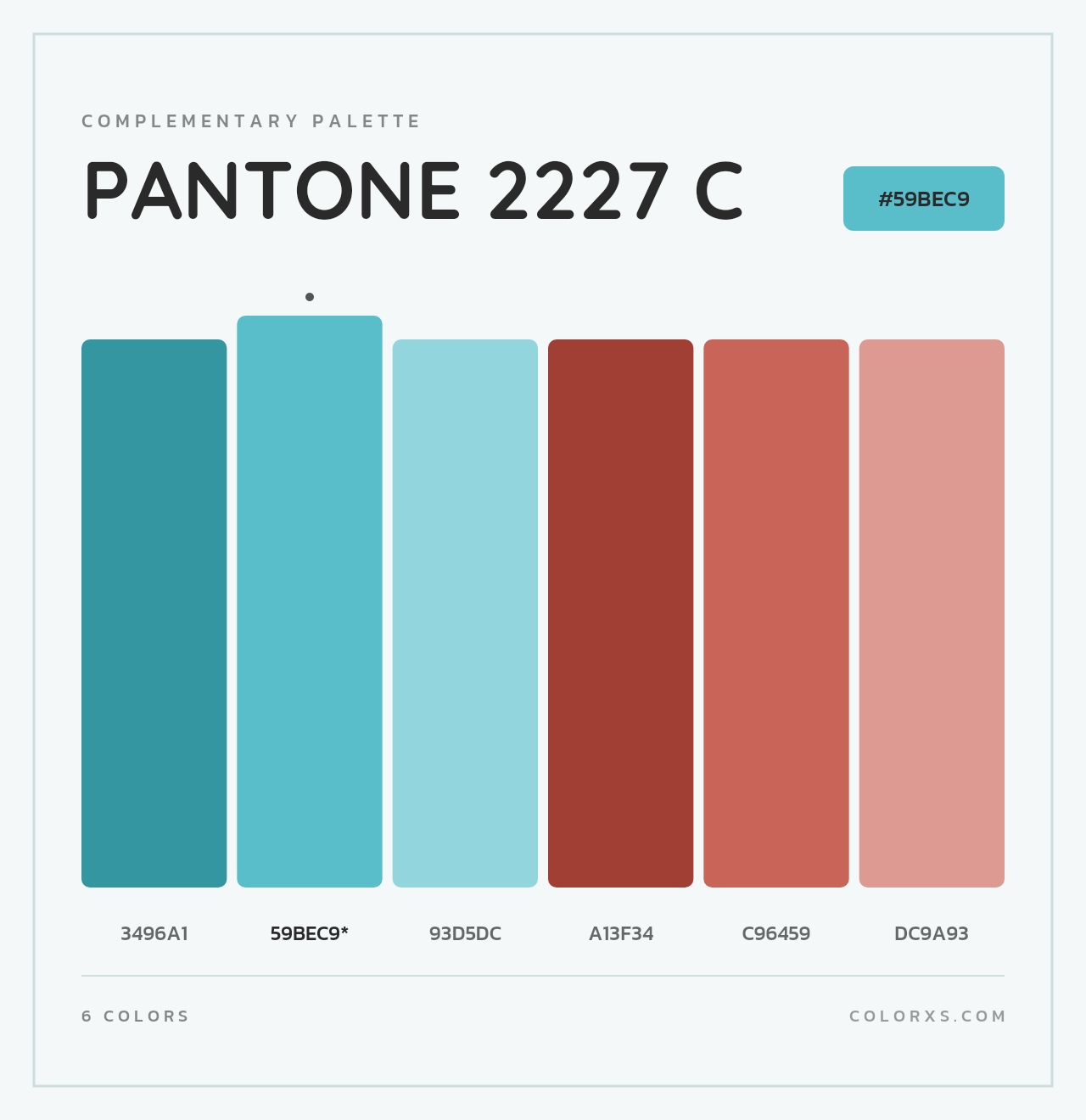 PANTONE 2227 C - Complementary Color Palette