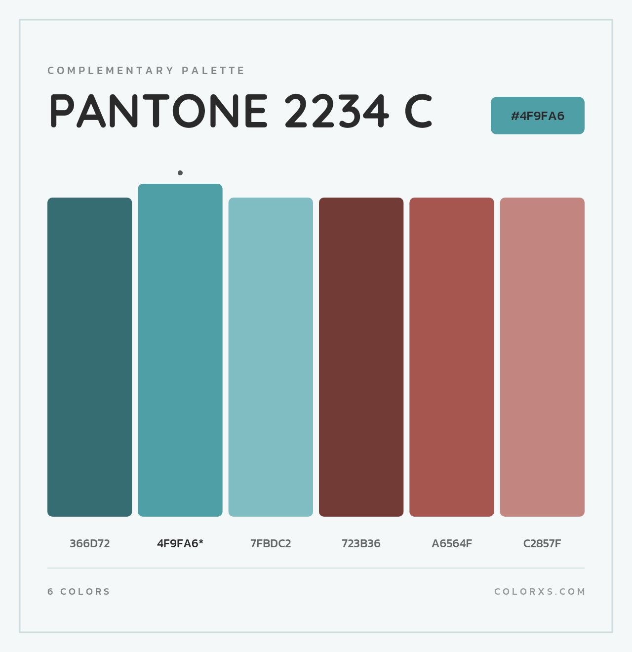 PANTONE 2234 C - Complementary Color Palette