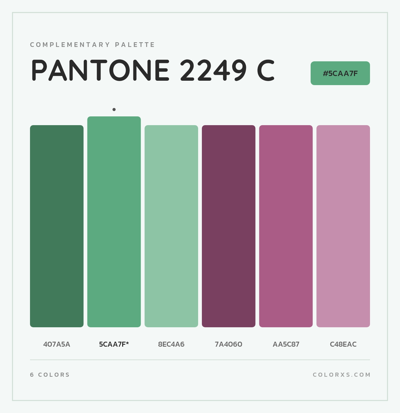 PANTONE 2249 C - Complementary Color Palette