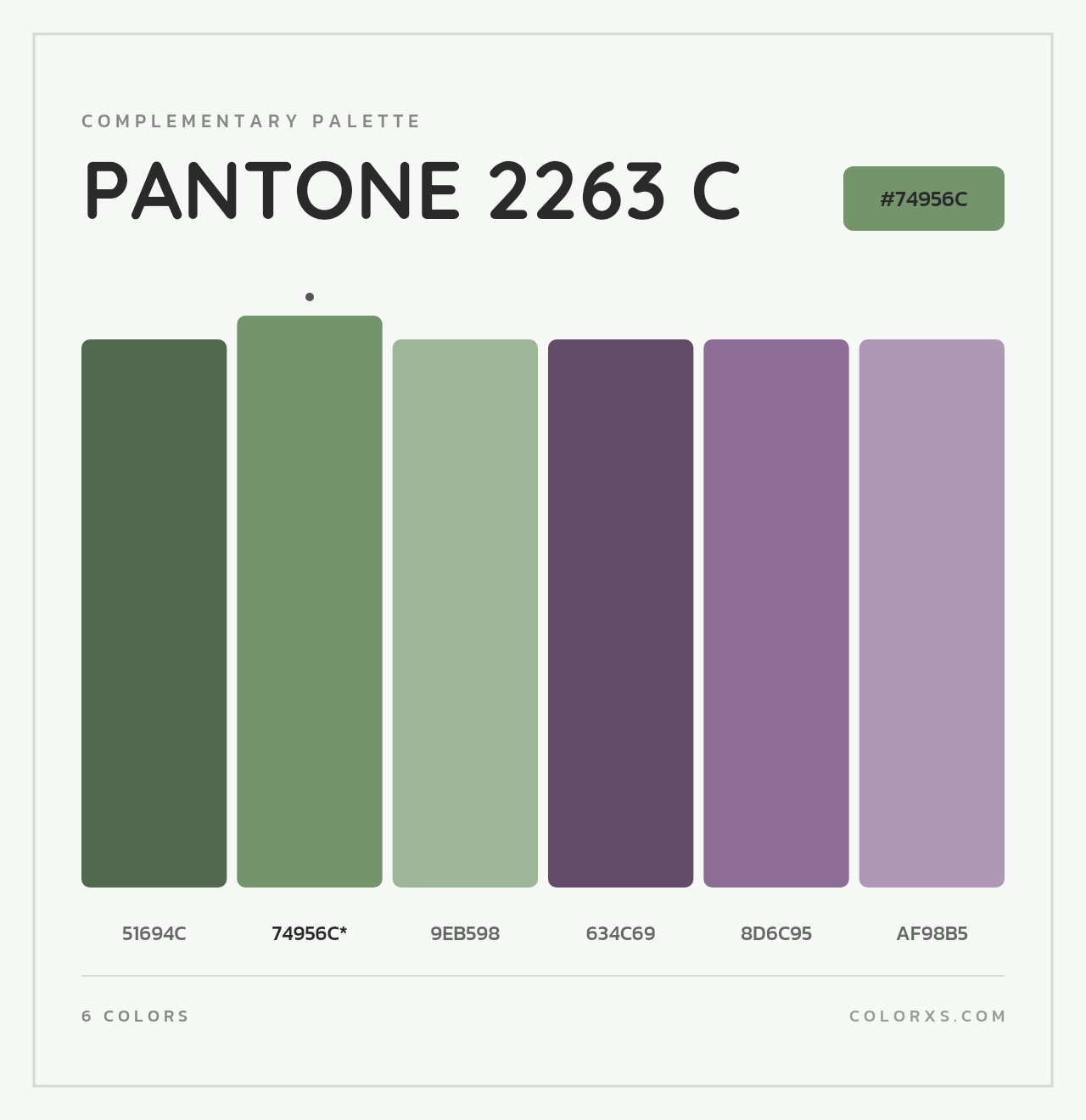 PANTONE 2263 C - Complementary Color Palette