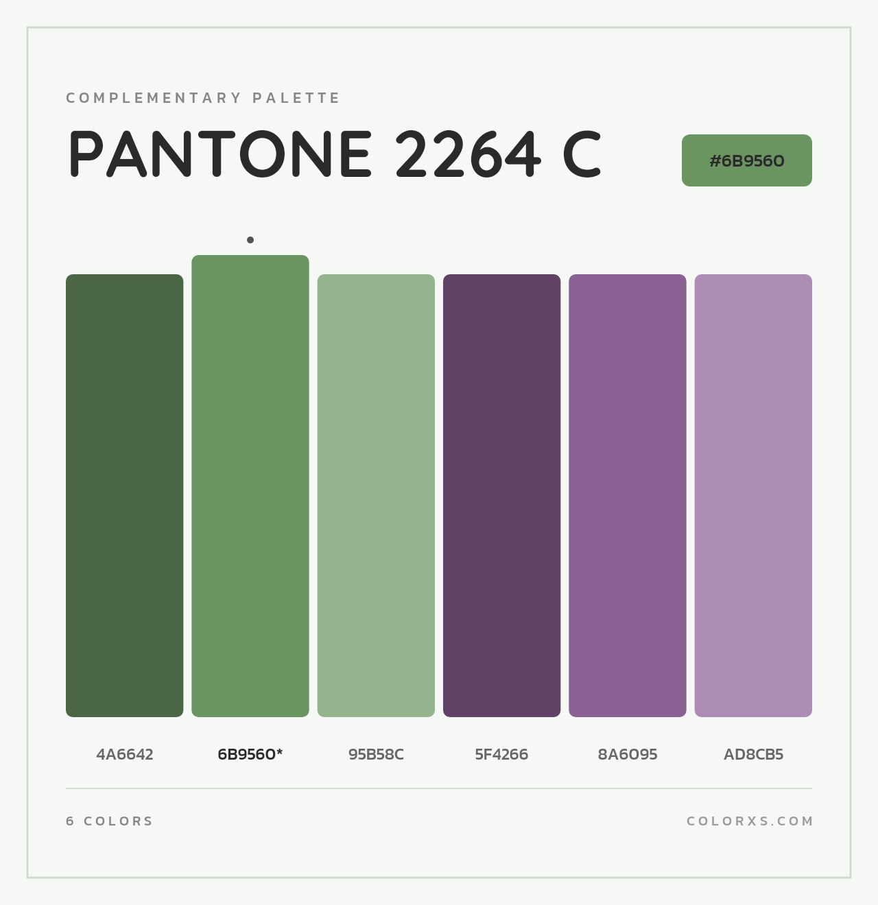 PANTONE 2264 C - Complementary Color Palette