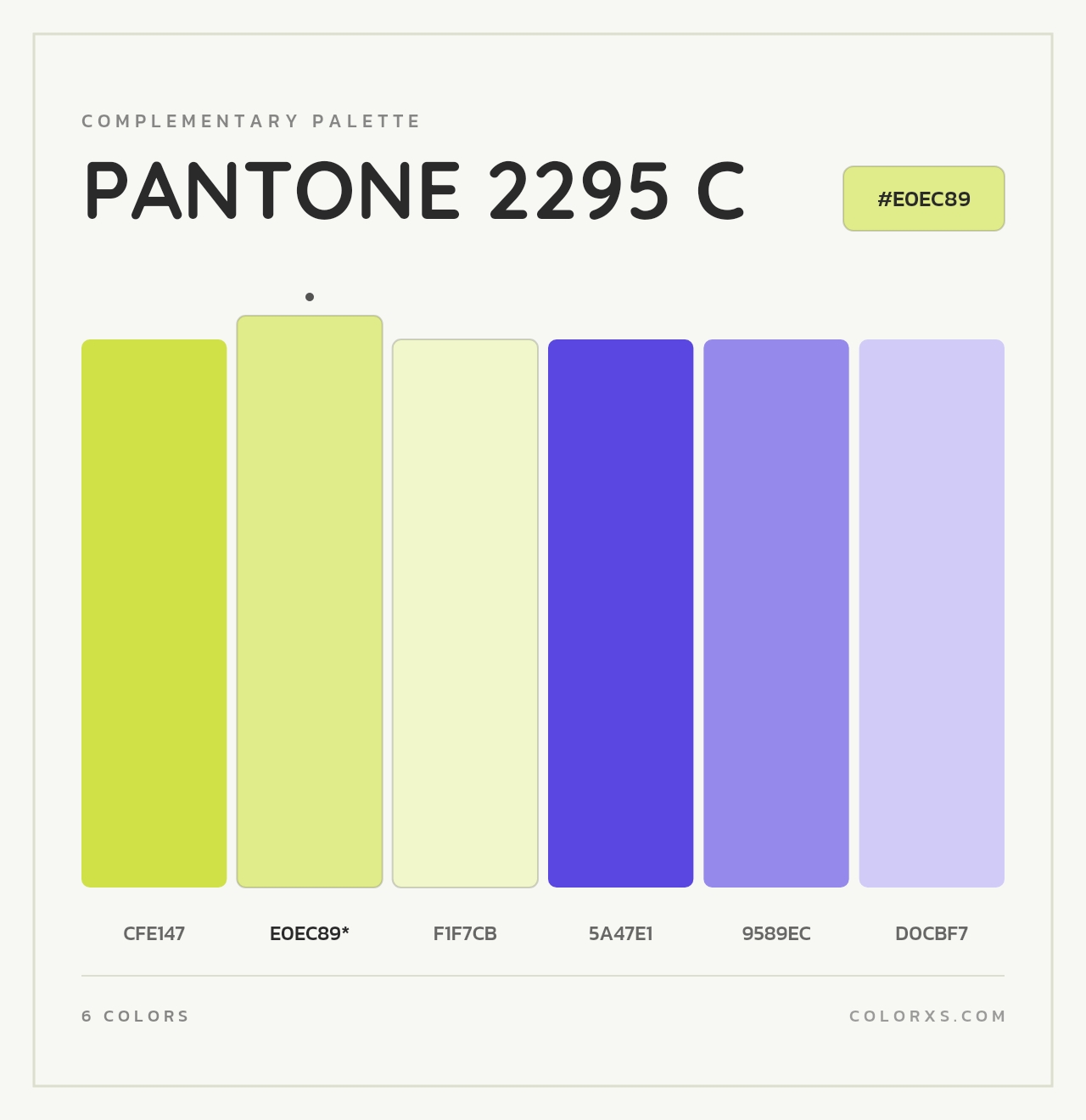 PANTONE 2295 C - Complementary Color Palette