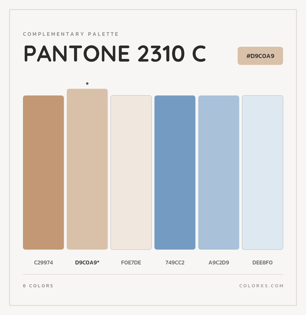 PANTONE 2310 C - Complementary Color Palette