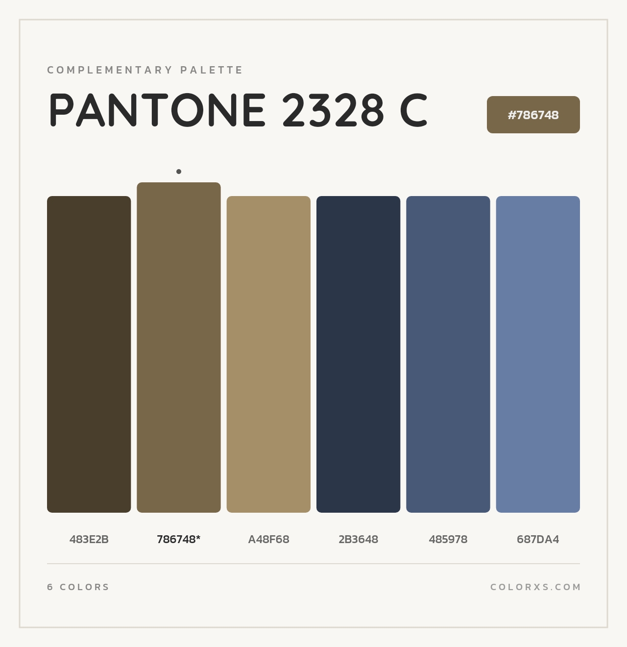 PANTONE 2328 C - Complementary Color Palette