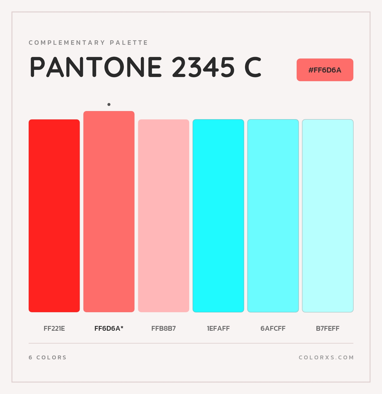 PANTONE 2345 C - Complementary Color Palette