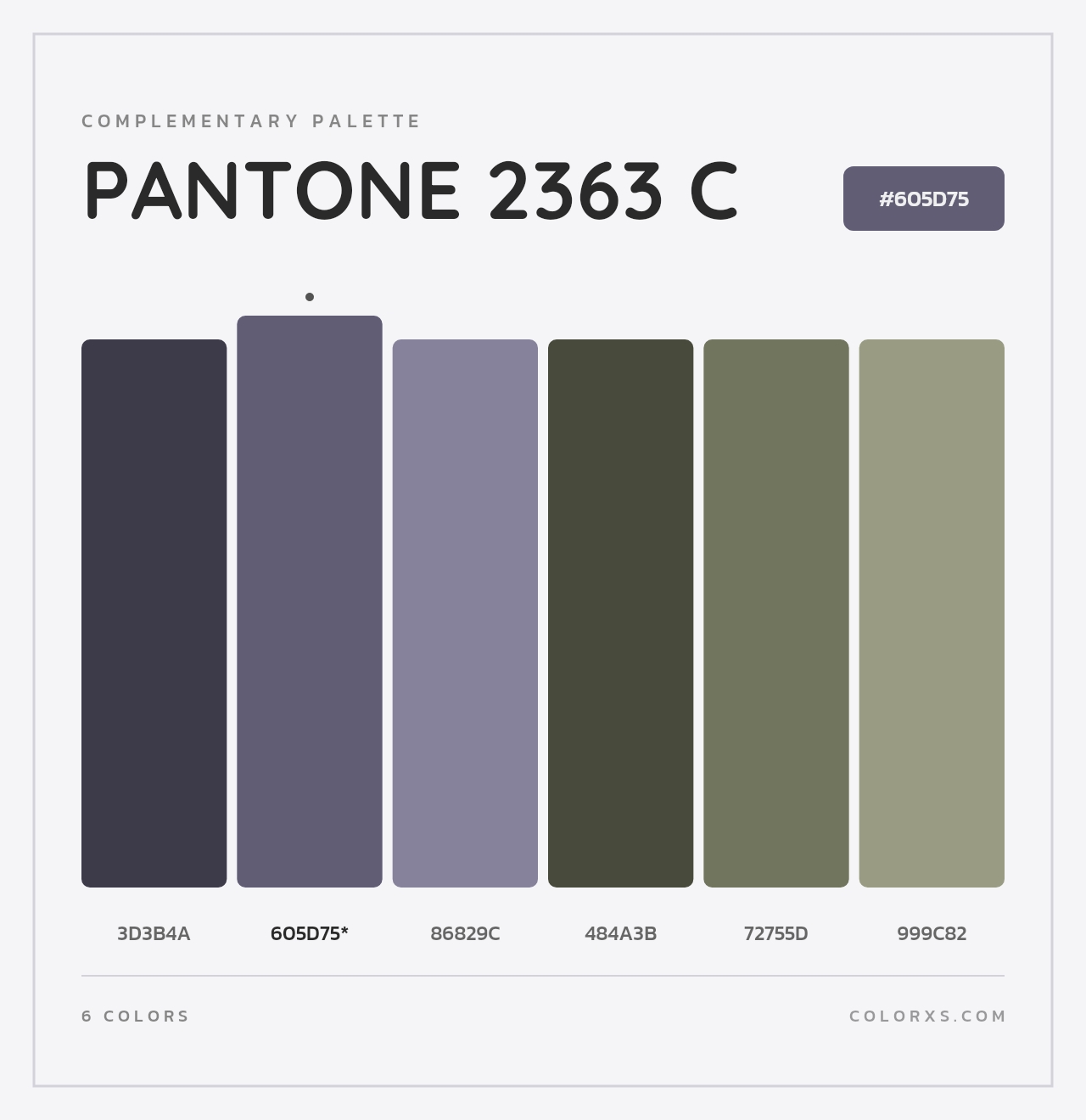 PANTONE 2363 C - Complementary Color Palette
