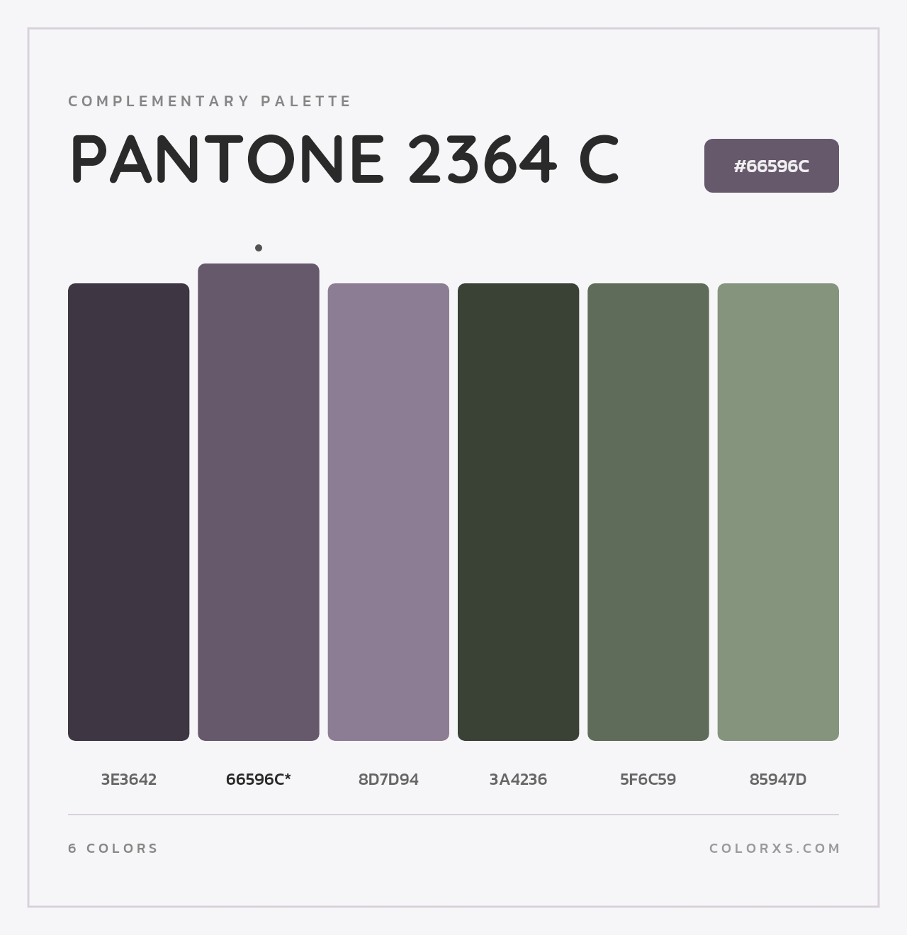 PANTONE 2364 C - Complementary Color Palette