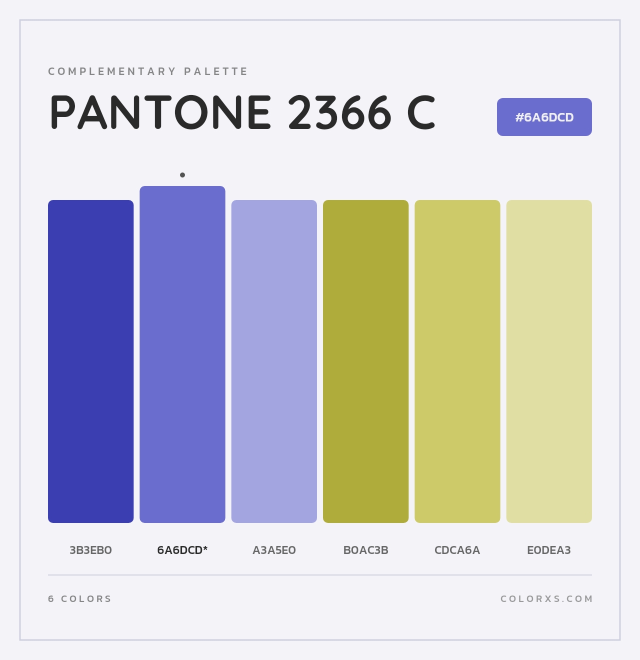 PANTONE 2366 C - Complementary Color Palette