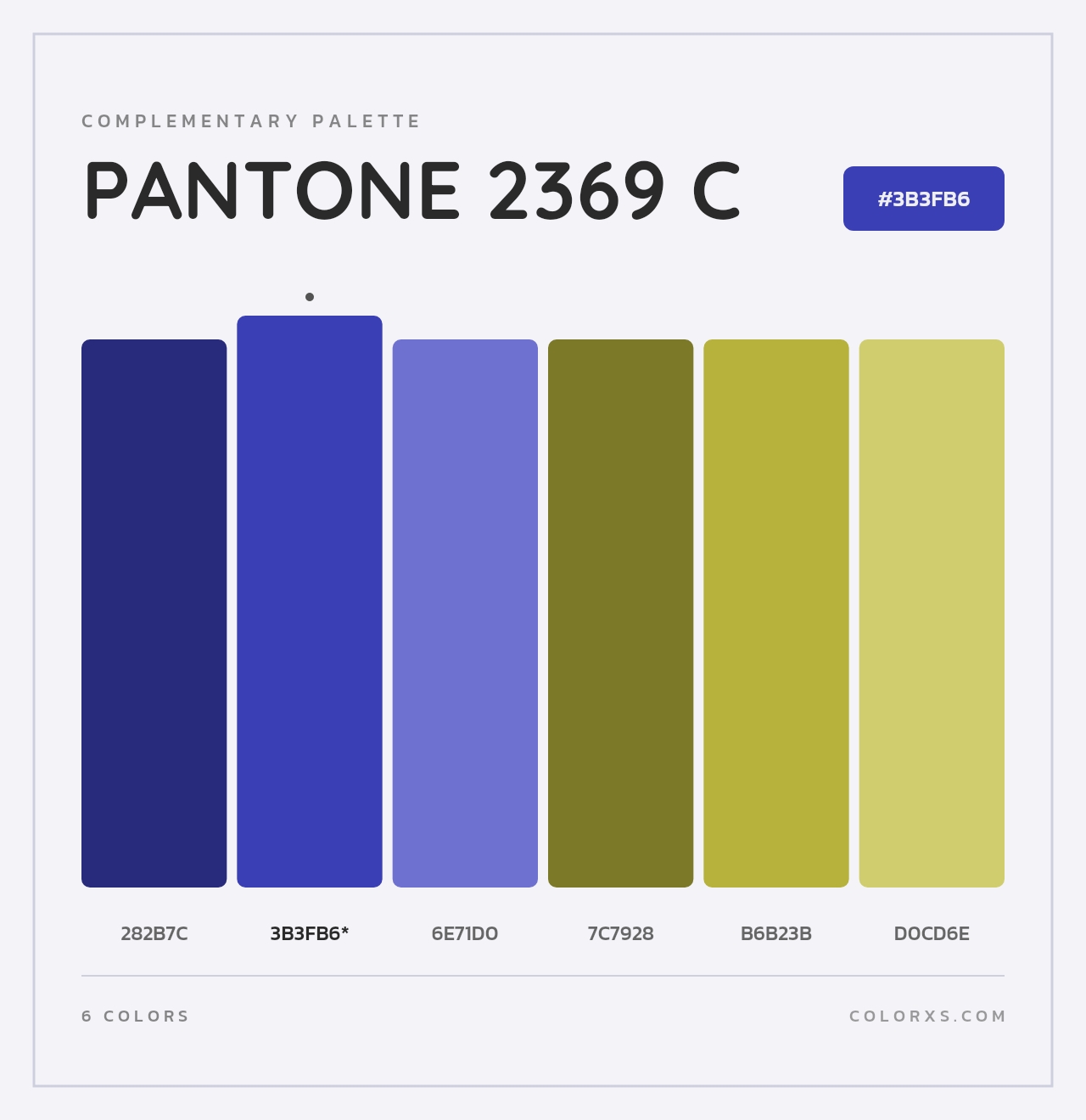PANTONE 2369 C - Complementary Color Palette