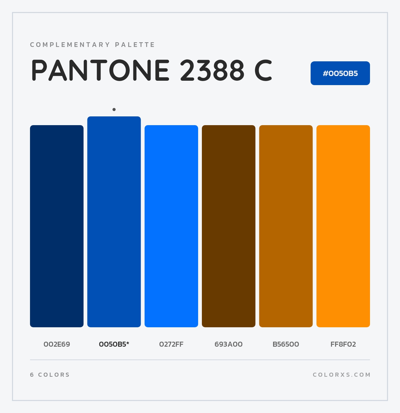 PANTONE 2388 C - Complementary Color Palette