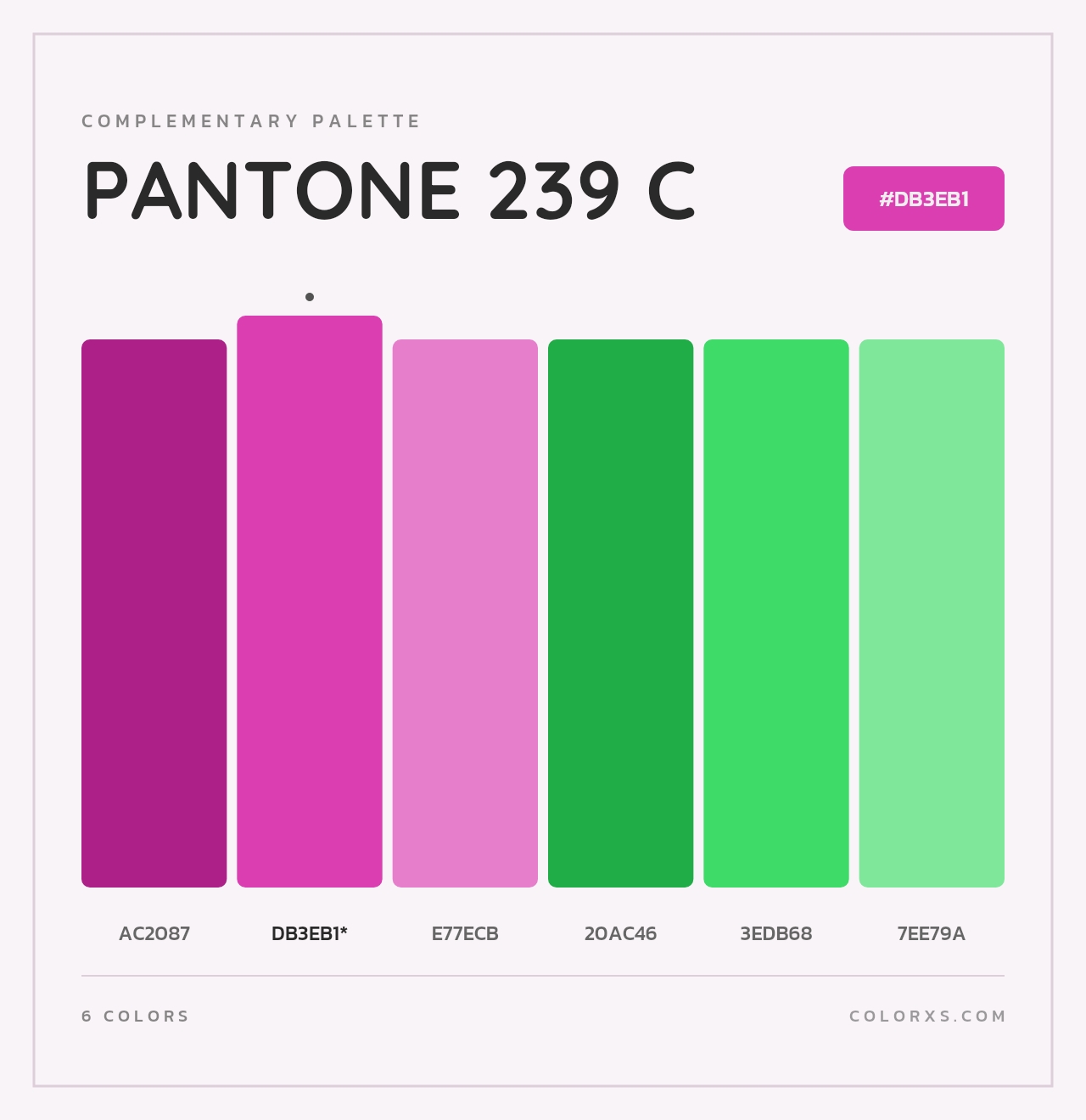 PANTONE 239 C - Complementary Color Palette