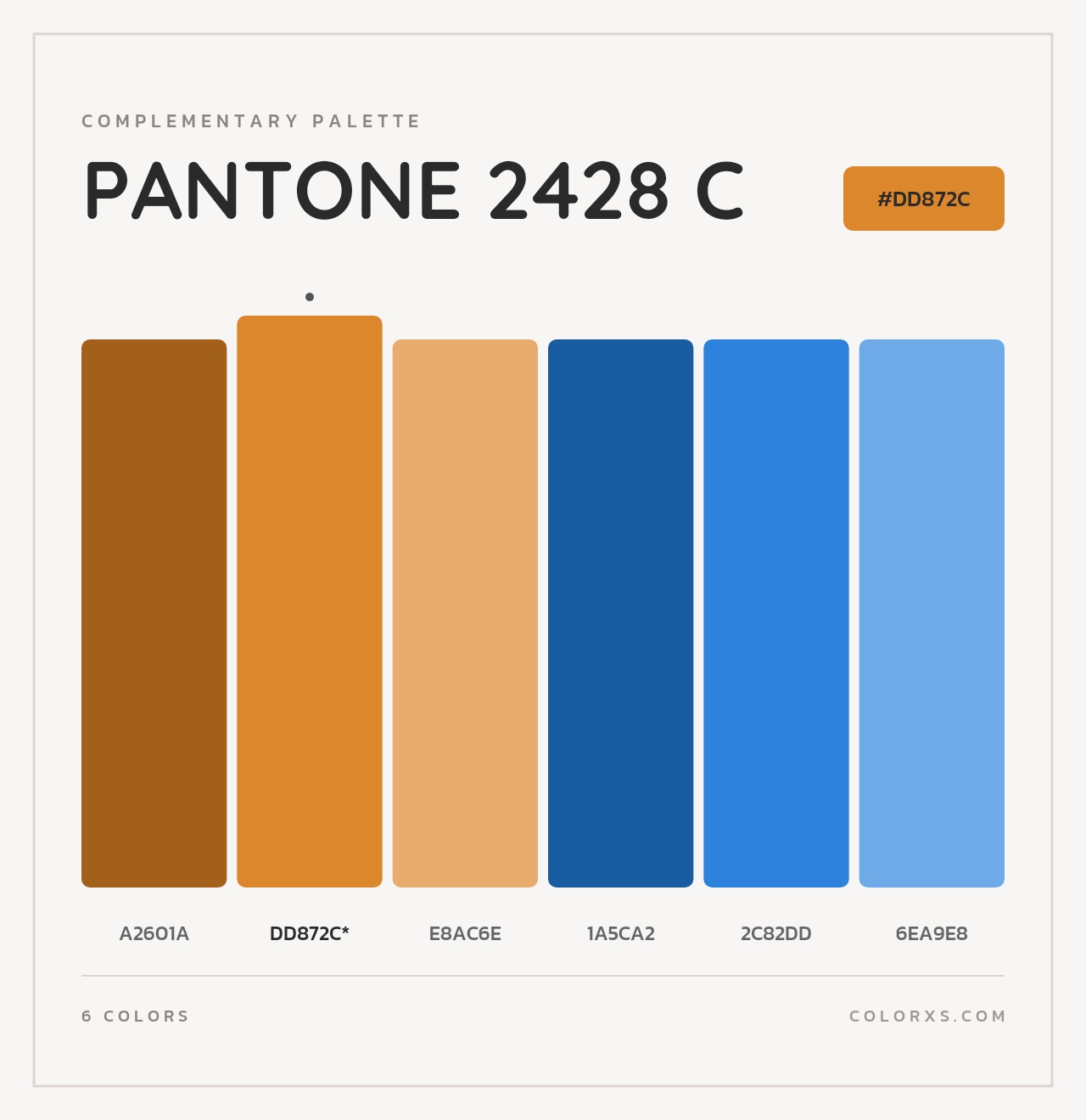 PANTONE 2428 C - Complementary Color Palette