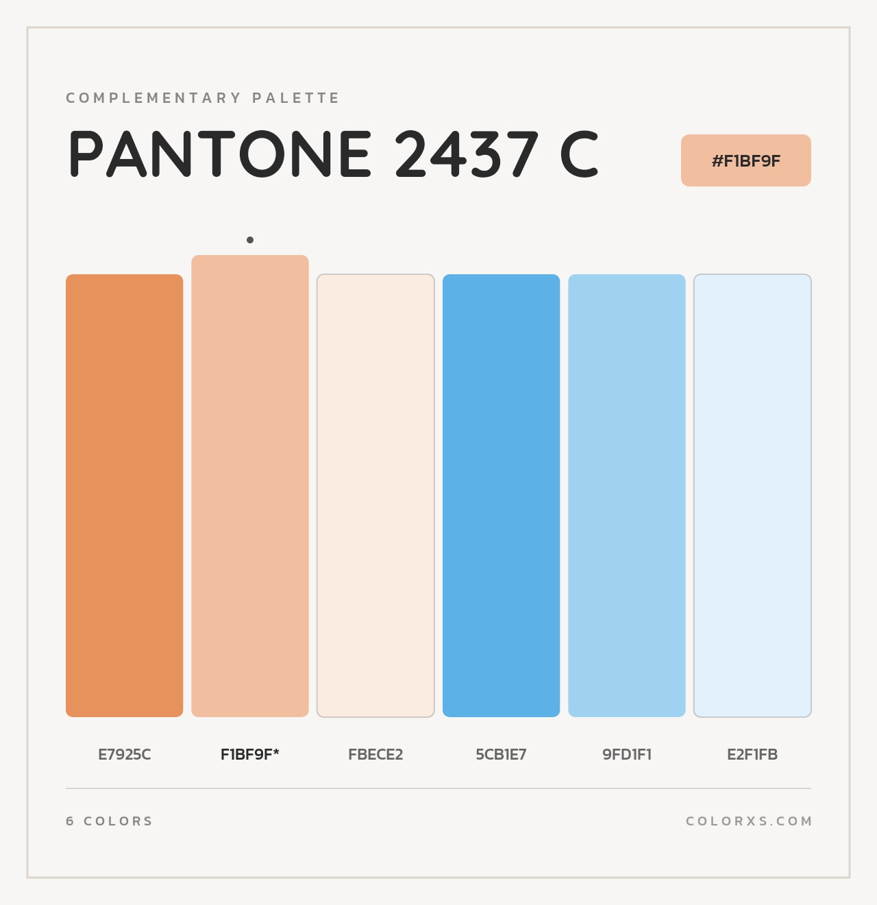 PANTONE 2437 C - Complementary Color Palette