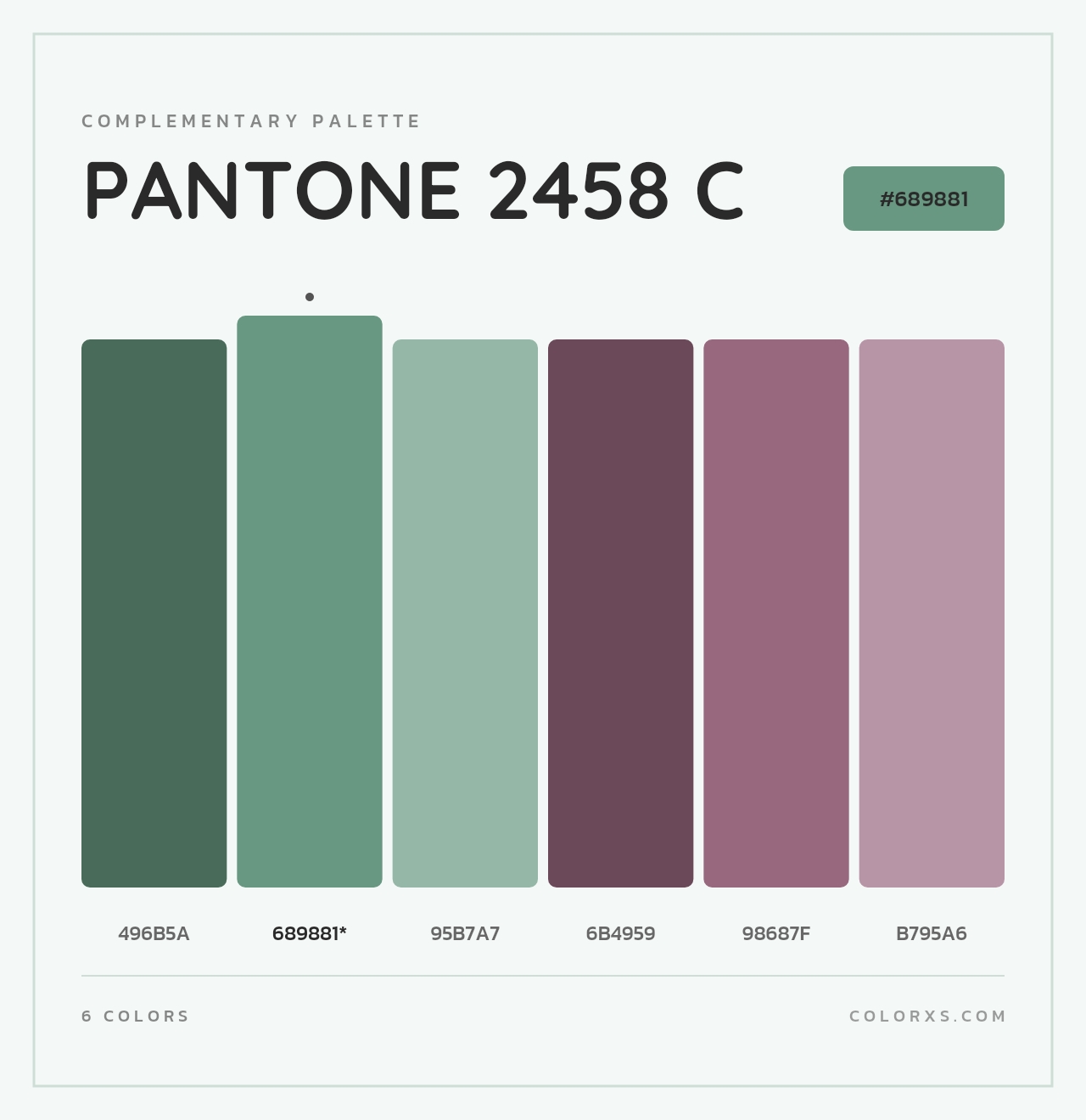PANTONE 2458 C - Complementary Color Palette