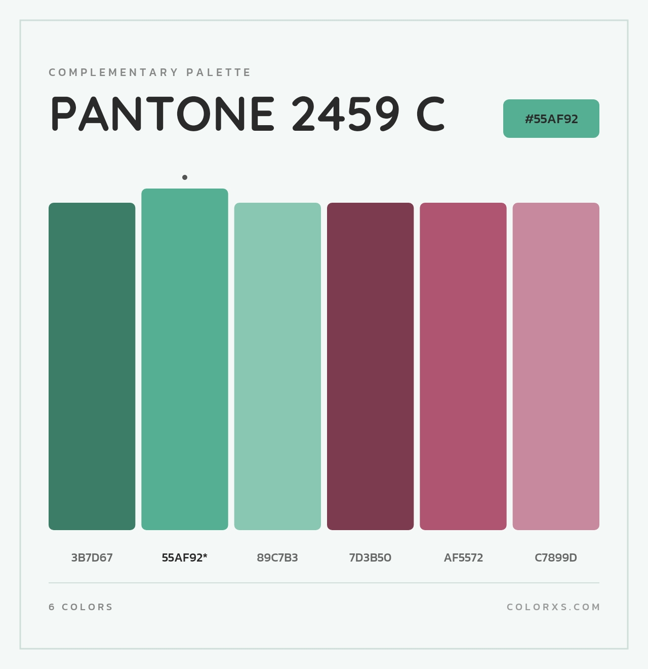 PANTONE 2459 C - Complementary Color Palette