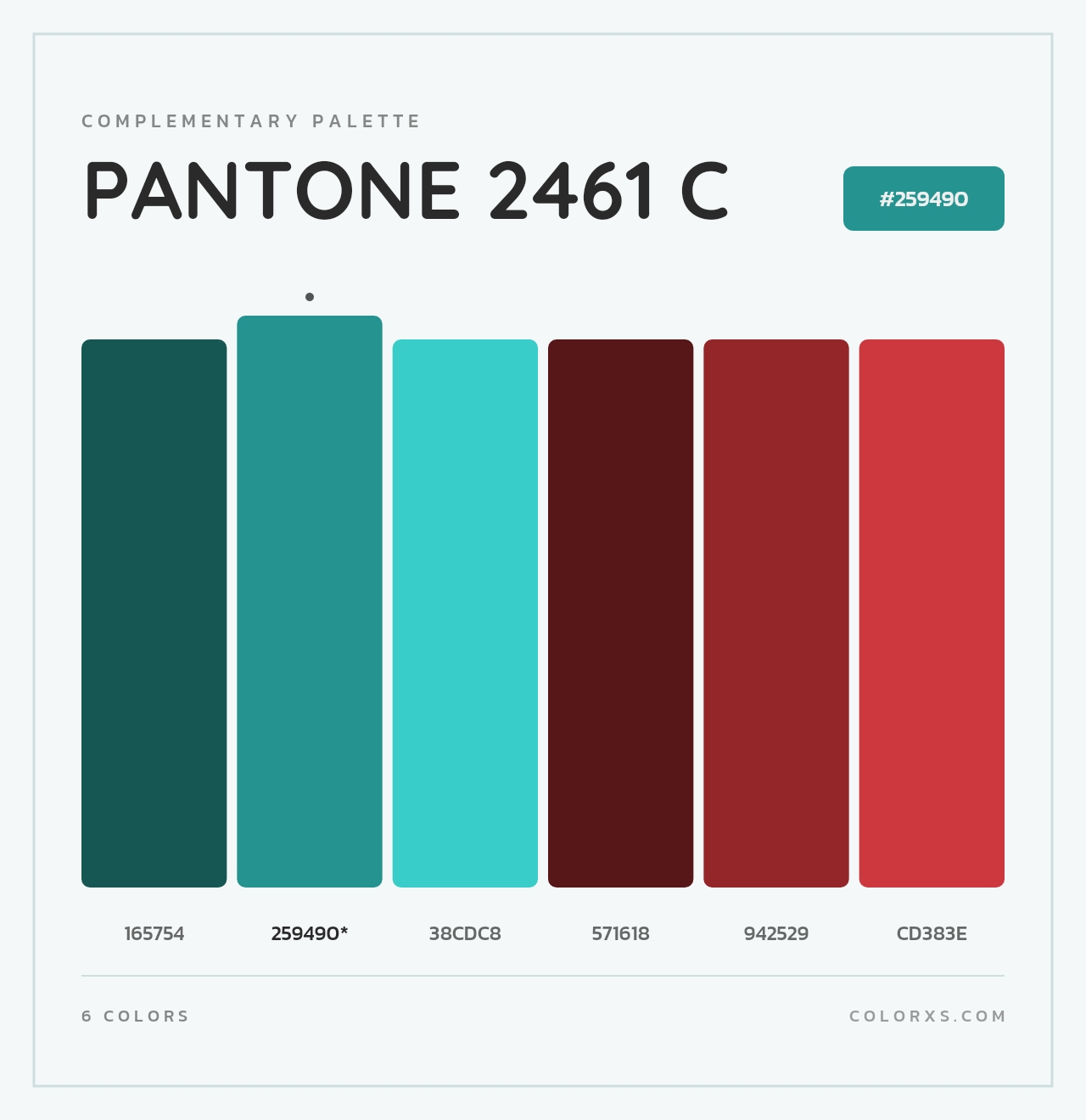 PANTONE 2461 C - Complementary Color Palette
