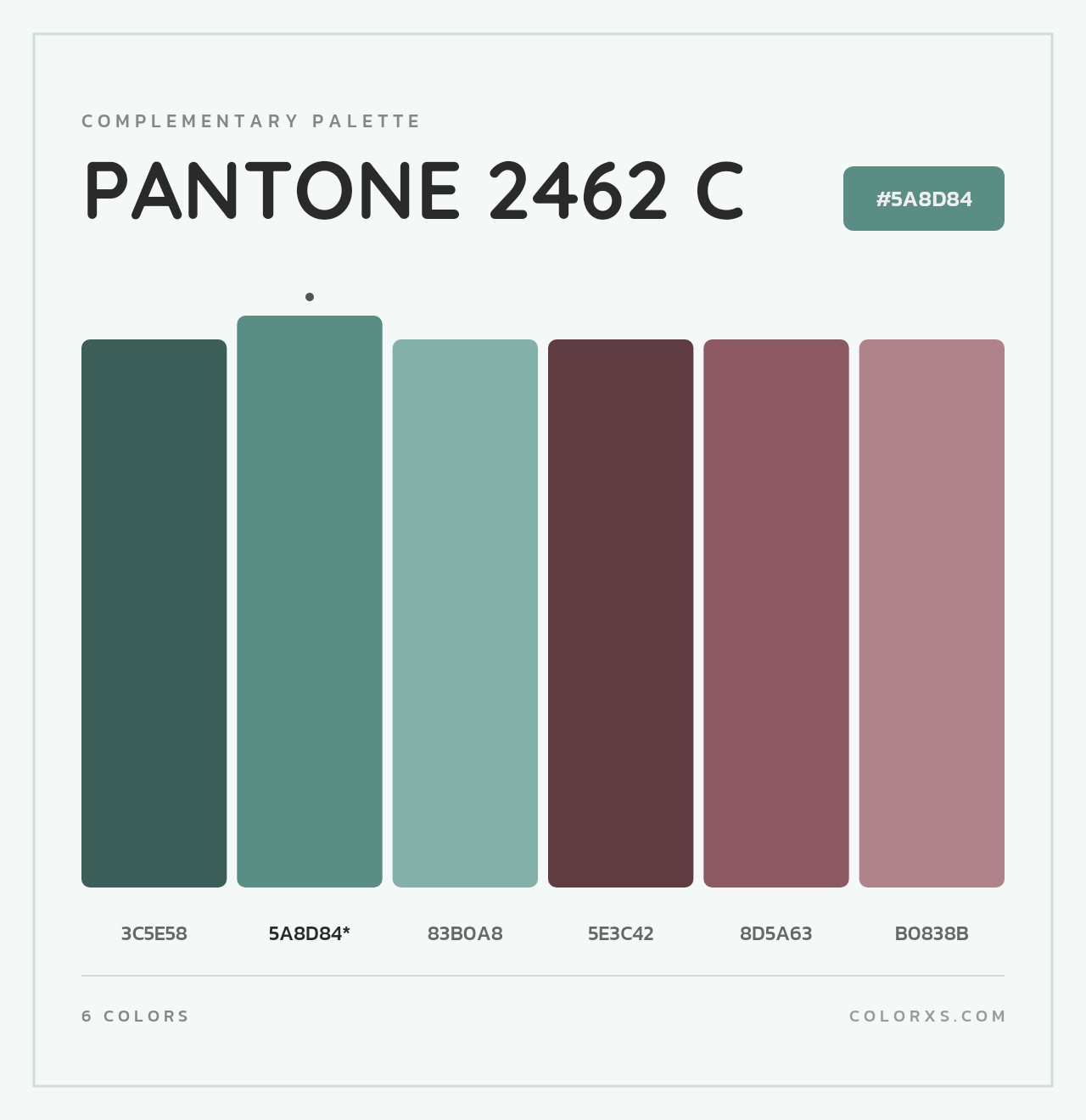 PANTONE 2462 C - Complementary Color Palette