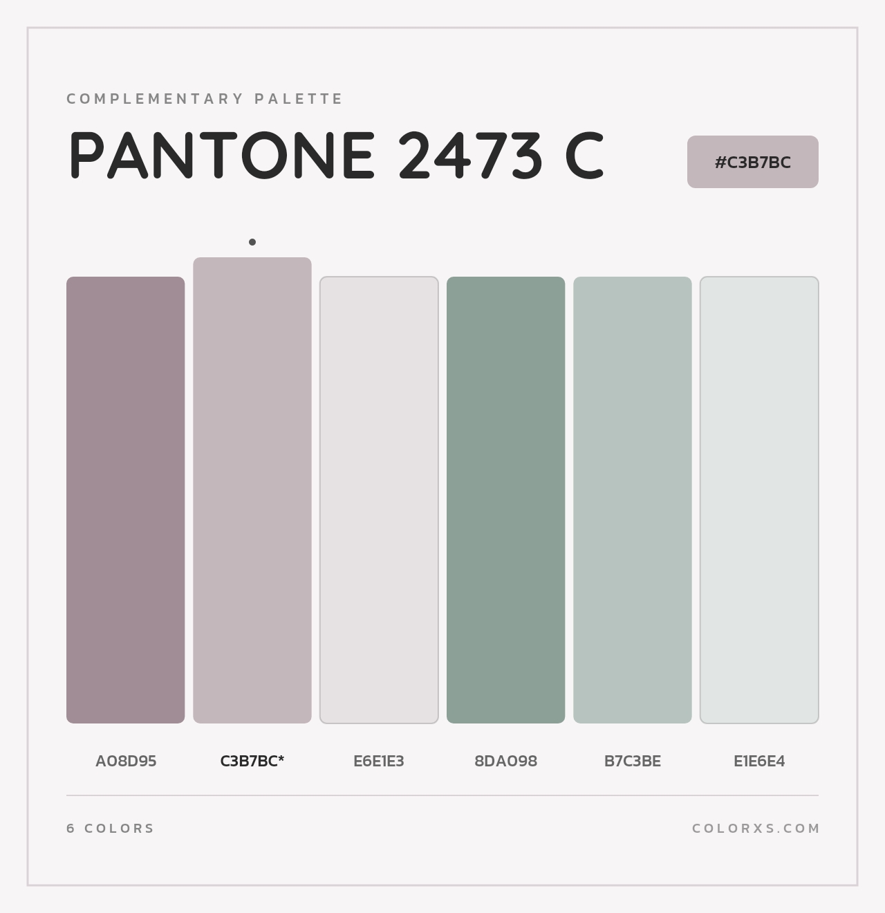 PANTONE 2473 C - Complementary Color Palette