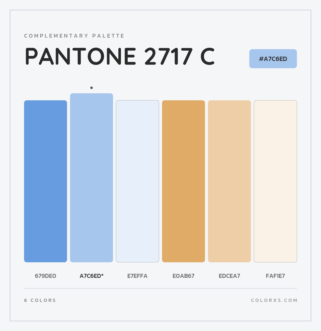 PANTONE 2717 C - Complementary Color Palette