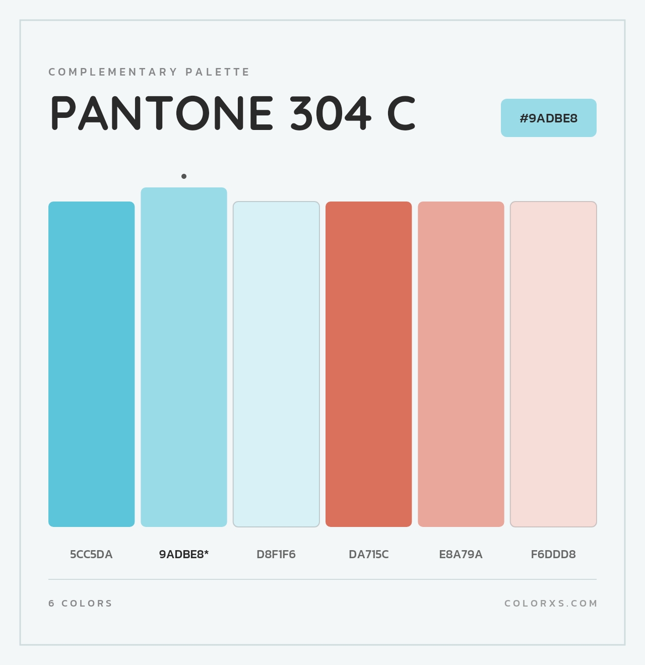 PANTONE 304 C - Complementary Color Palette