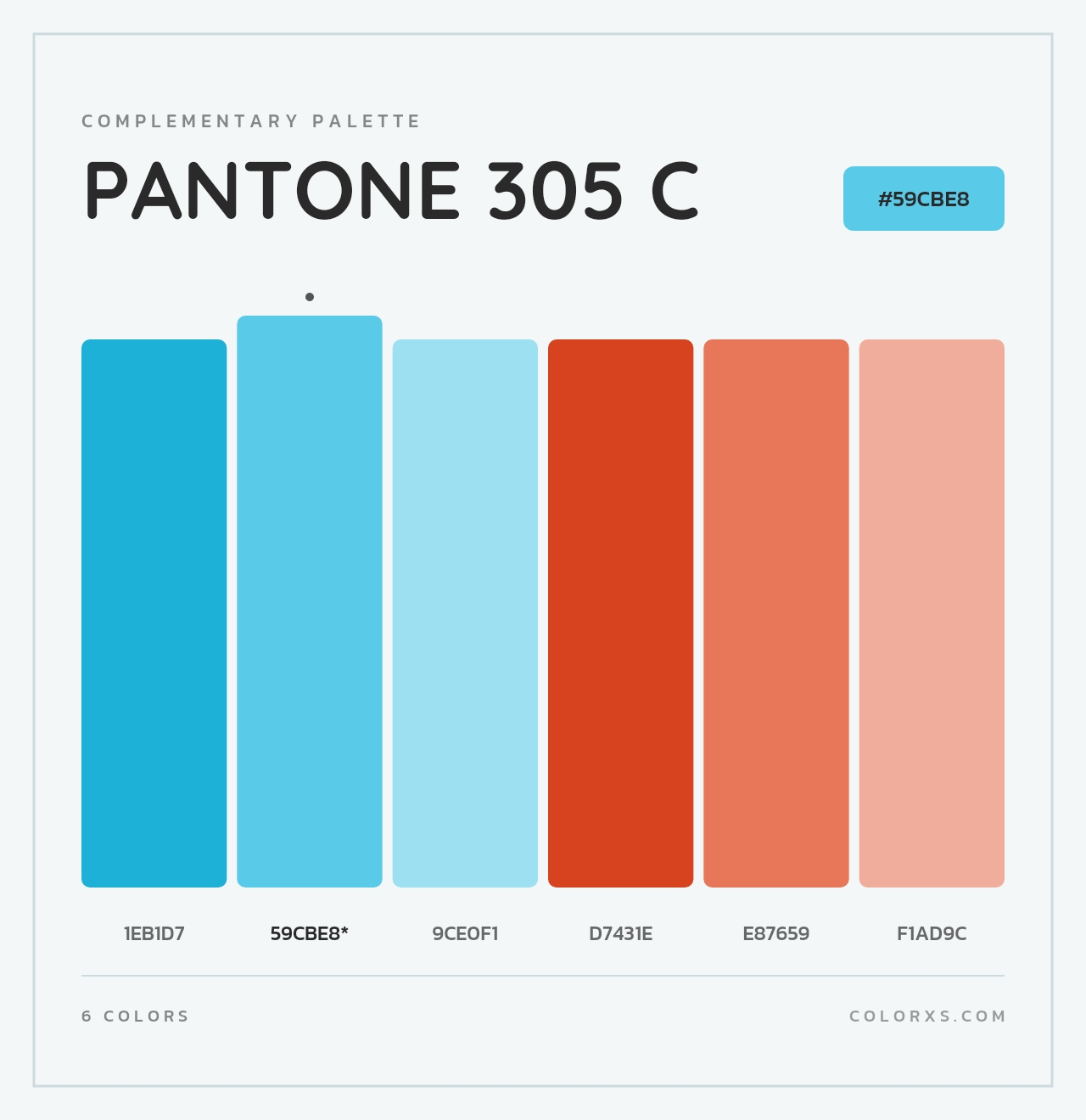 PANTONE 305 C - Complementary Color Palette