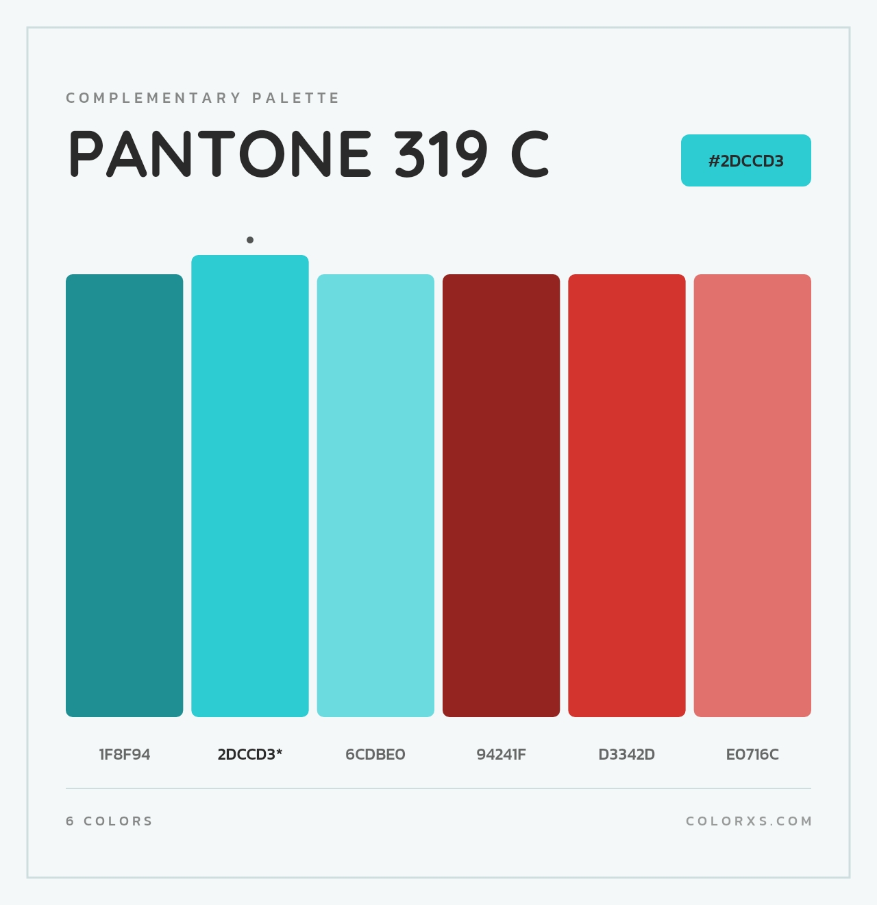 PANTONE 319 C - Complementary Color Palette