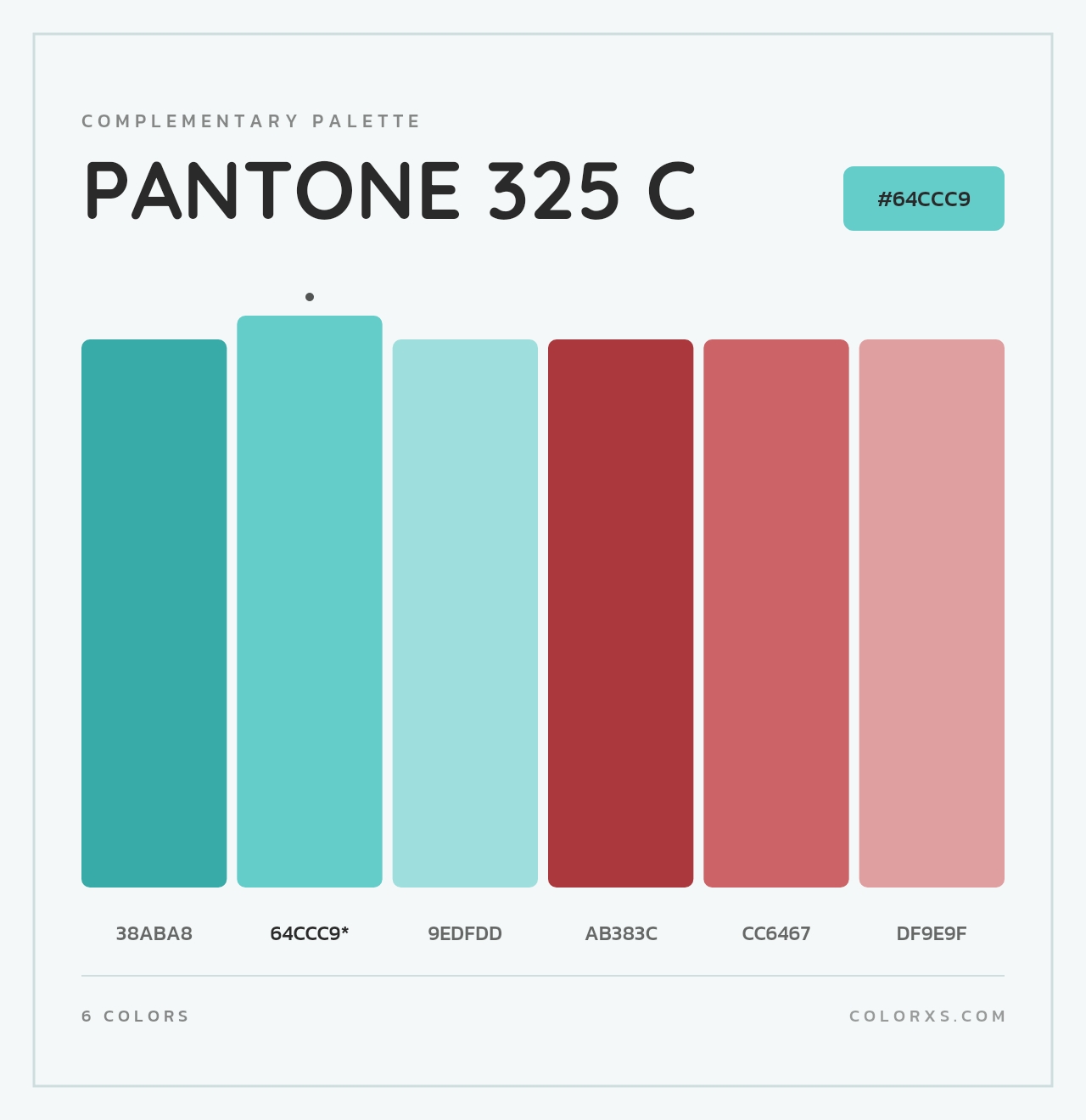 PANTONE 325 C - Complementary Color Palette