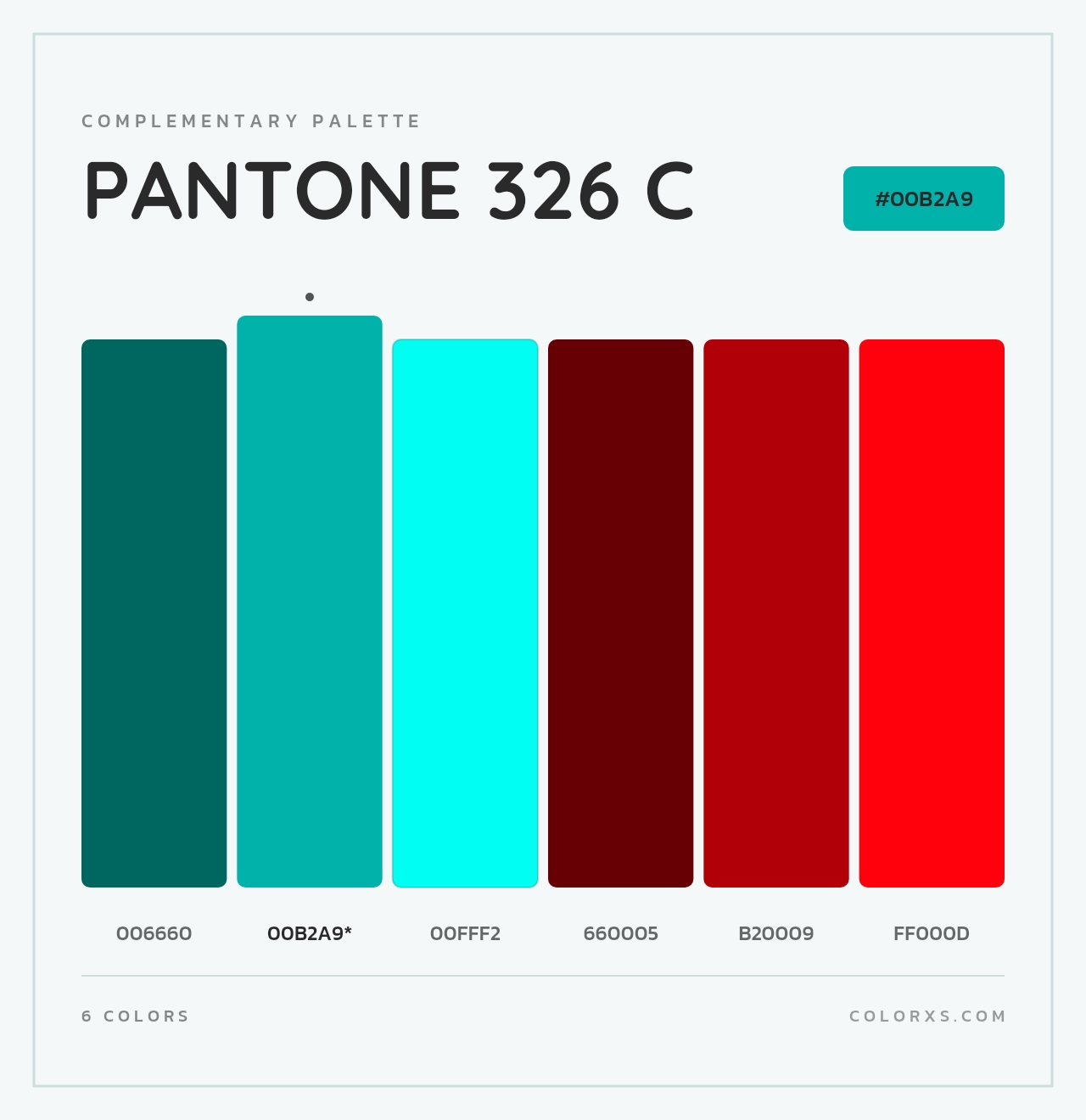 PANTONE 326 C - Complementary Color Palette