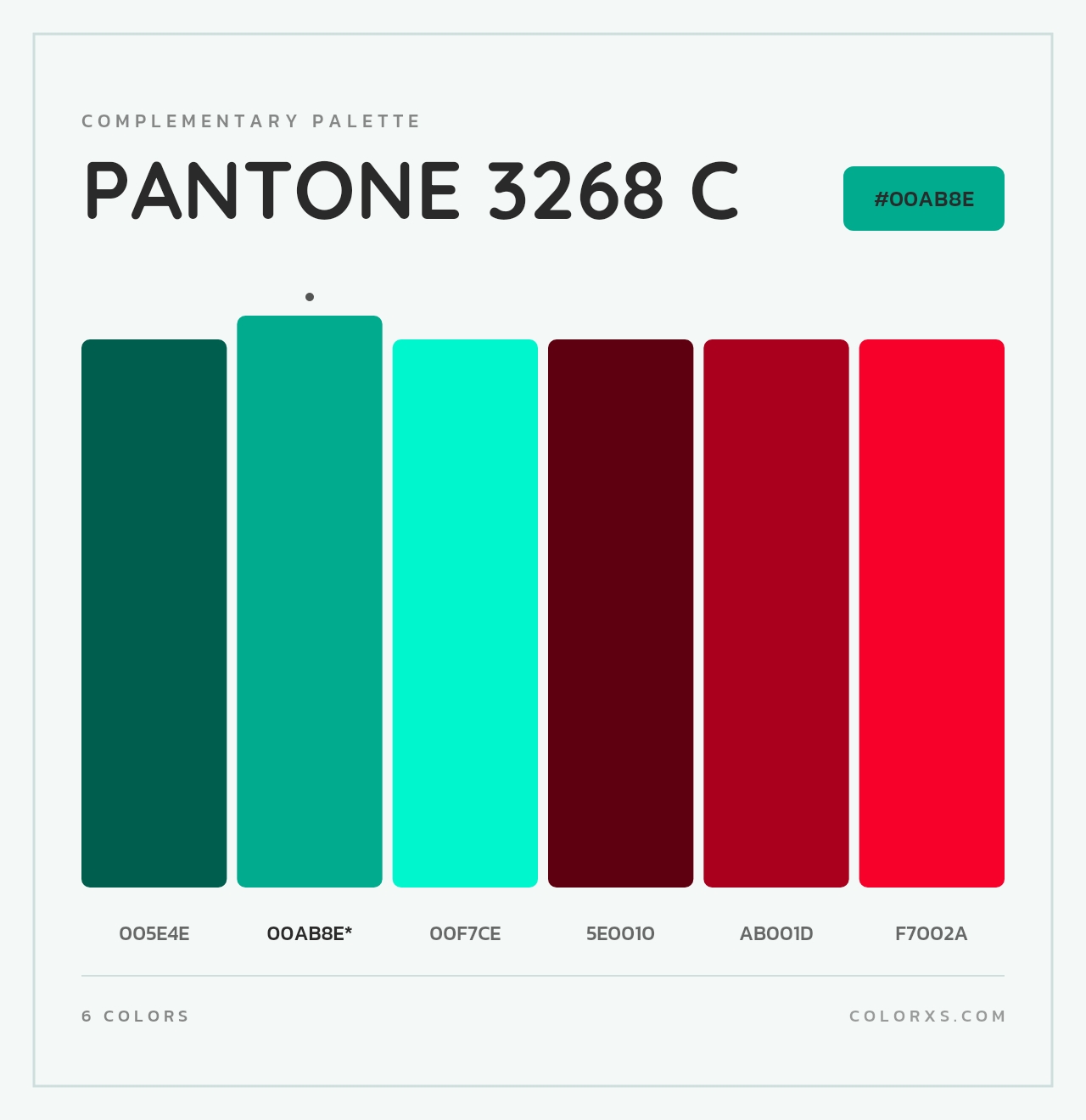 PANTONE 3268 C - Complementary Color Palette