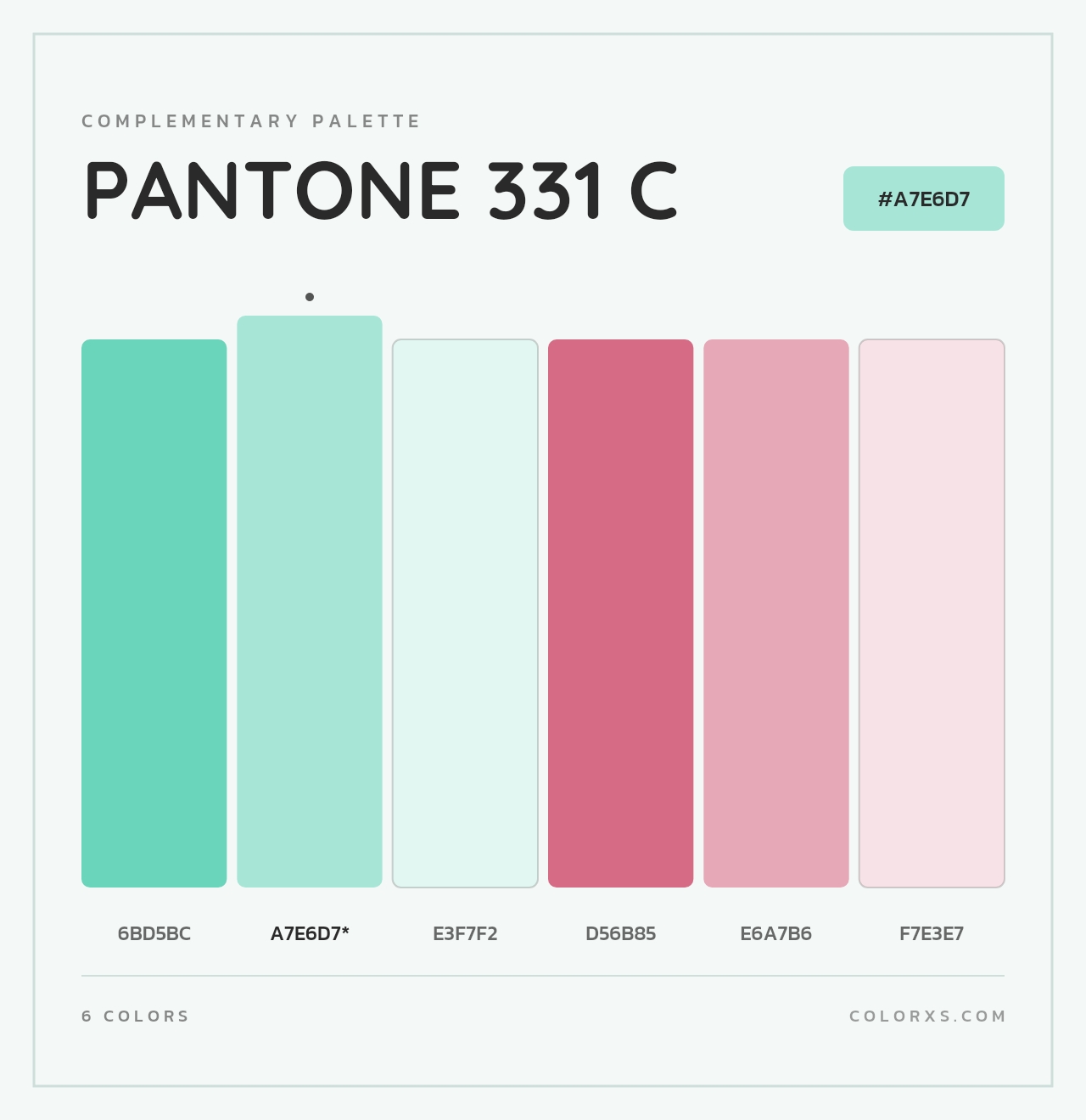 PANTONE 331 C - Complementary Color Palette