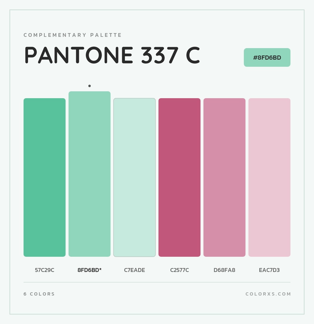 PANTONE 337 C - Complementary Color Palette