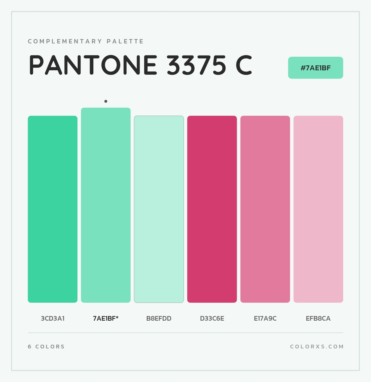 PANTONE 3375 C - Complementary Color Palette