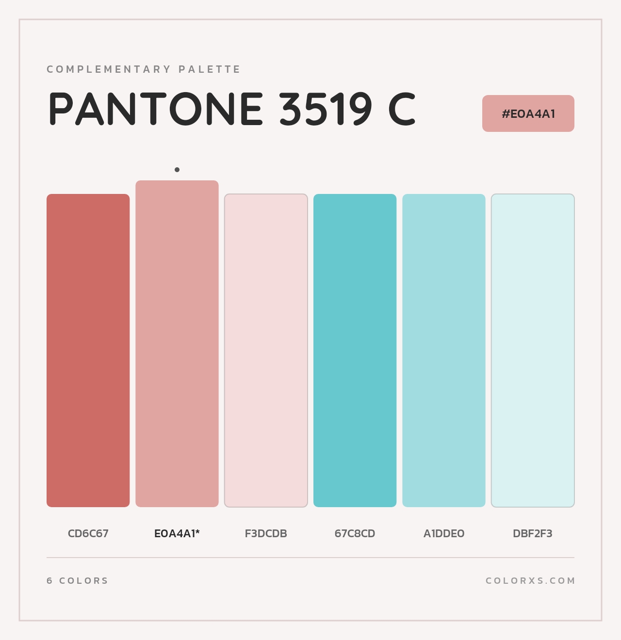 PANTONE 3519 C - Complementary Color Palette